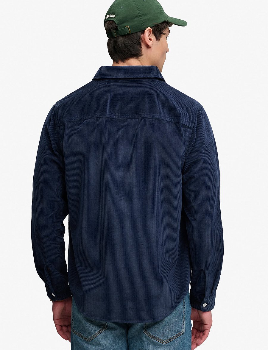Superdry - CORD OVERSHIRT - velvetsärgid - nautical navy - 2