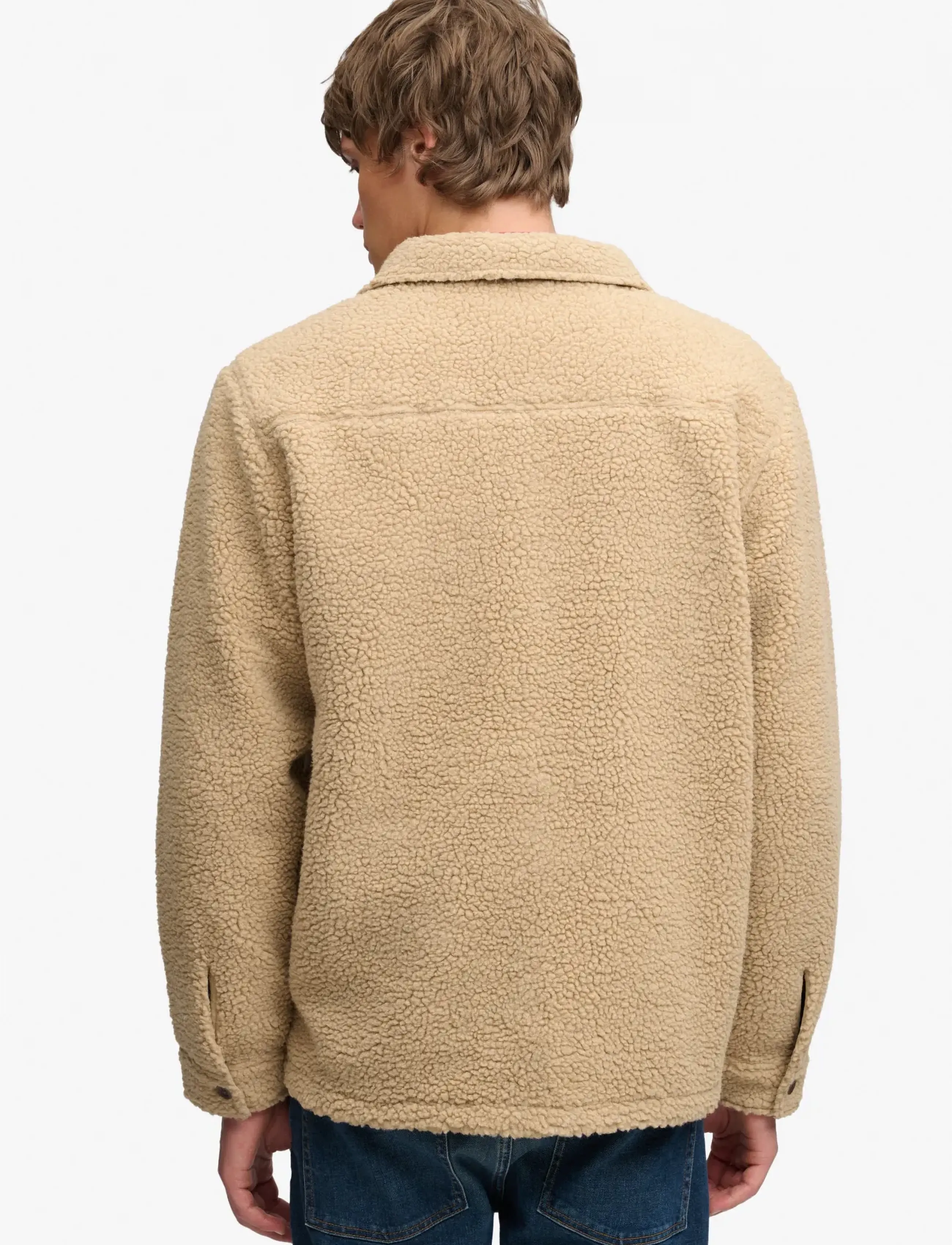 Superdry - RETRO FLEECE OVERSHIRT - höstjackor - classic tan brown - 2