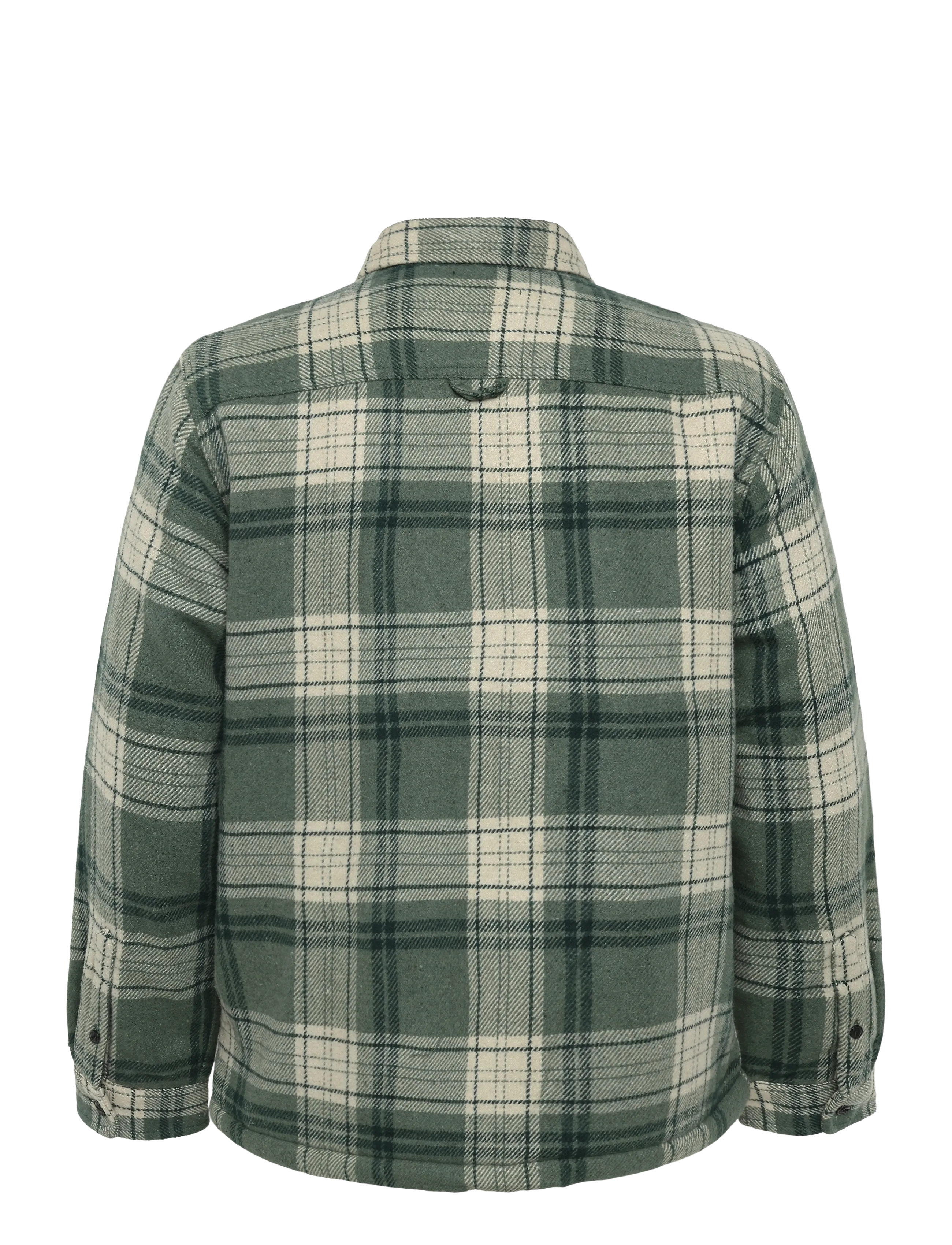Superdry - BORG LINED MILLER OVERSHIRT - vinterjakker - green check - 2