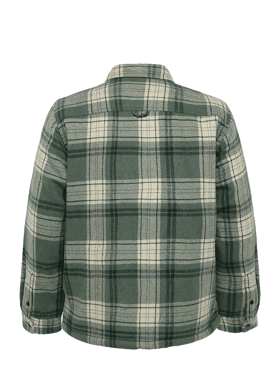 Superdry - BORG LINED MILLER OVERSHIRT - vinterjakker - green check - 2