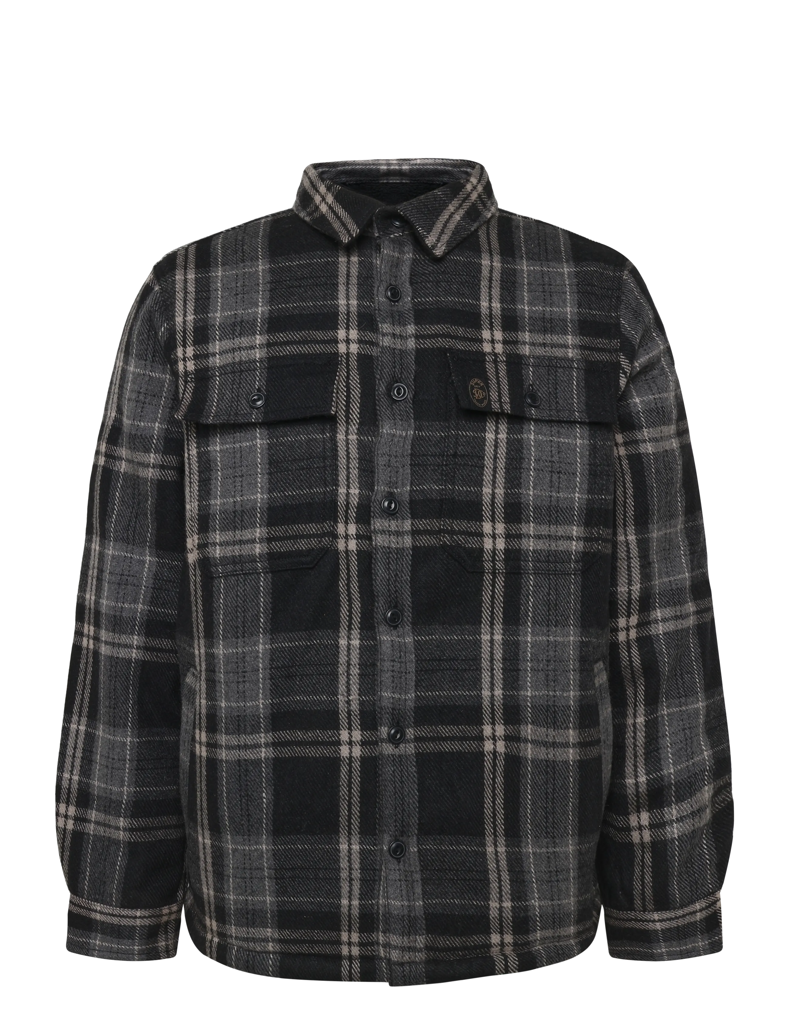 Superdry - BORG LINED MILLER OVERSHIRT - vinterjackor - peyton check black - 1