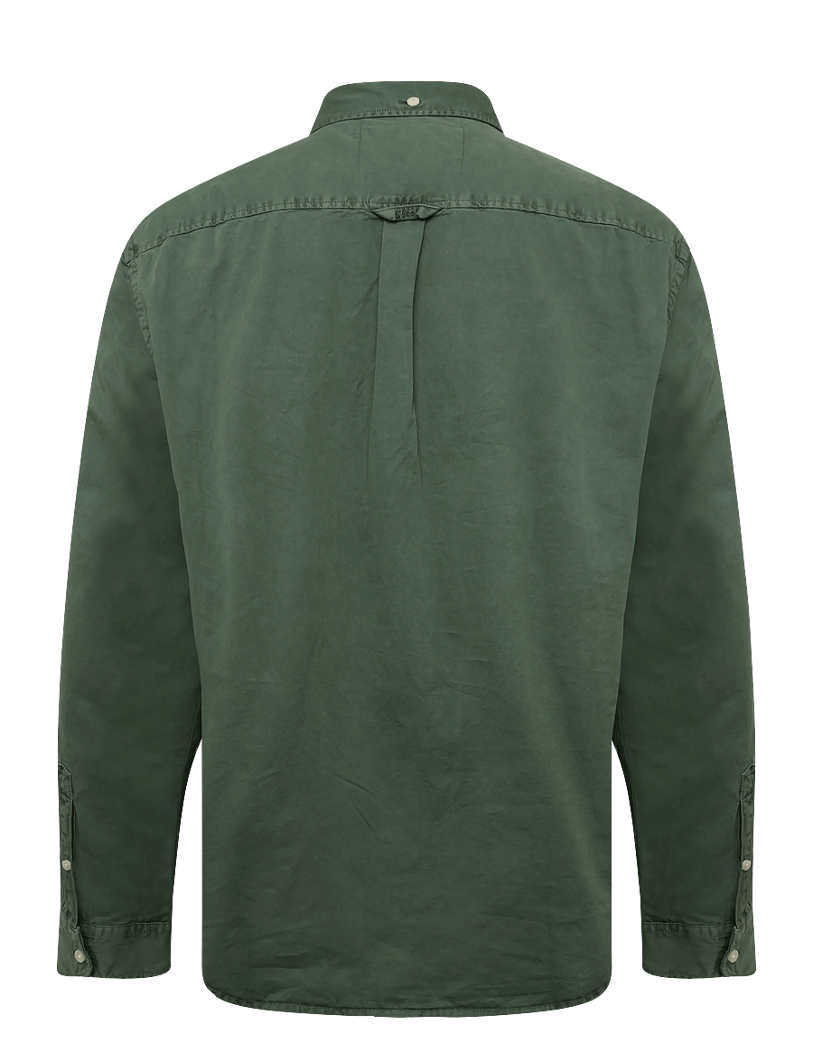 Superdry - GARMENT DYED L/S SHIRT - oxford shirts - tumbled green - 2