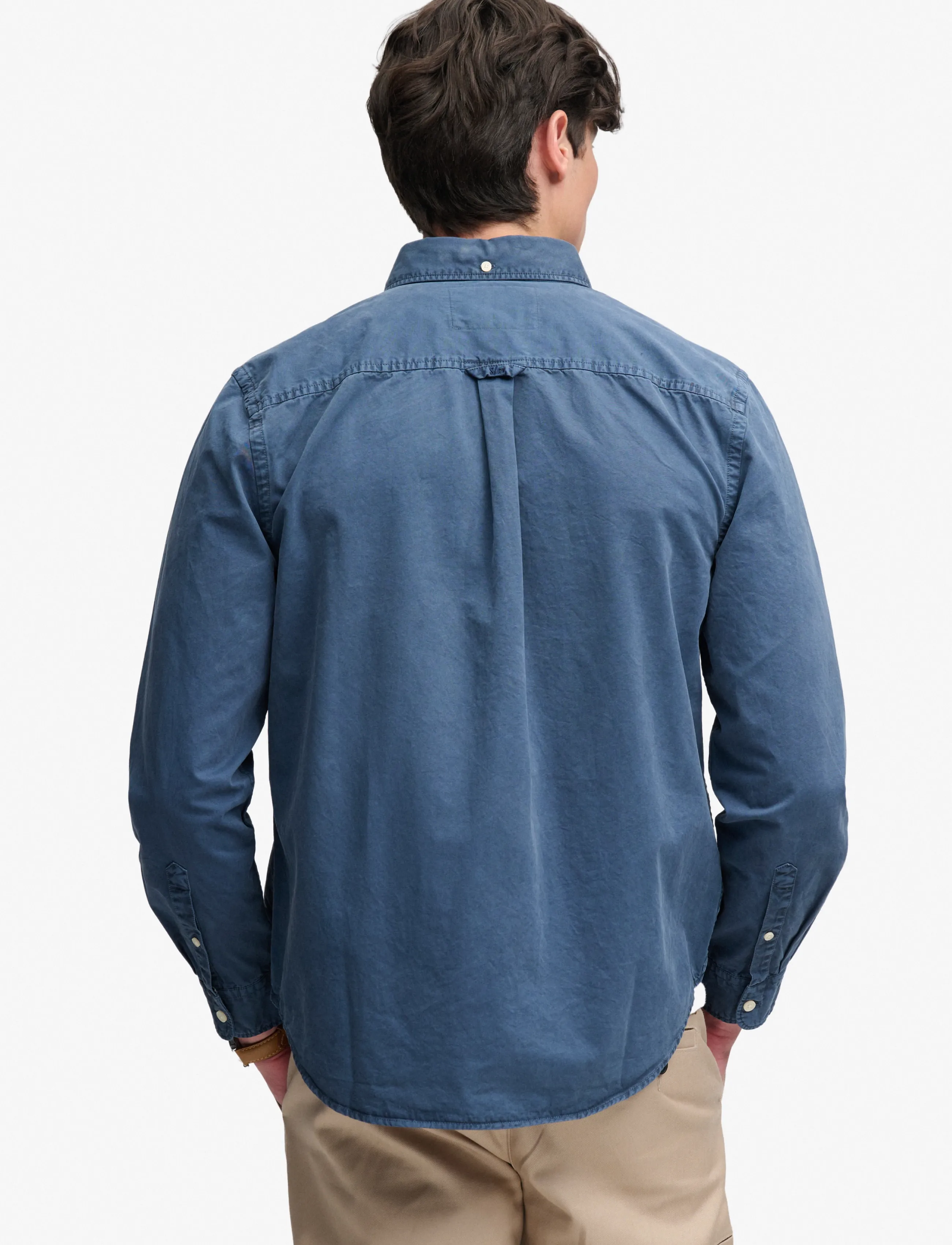 Superdry - GARMENT DYED L/S SHIRT - oxford-hemden - tumbled slate blue - 2
