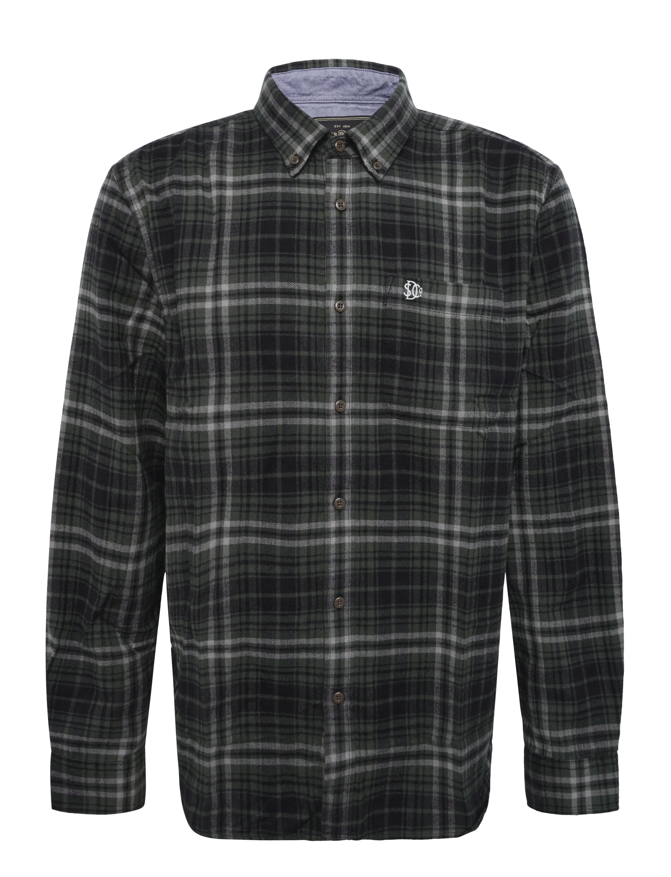 FRONTIER CHECK OLIVE GREEN