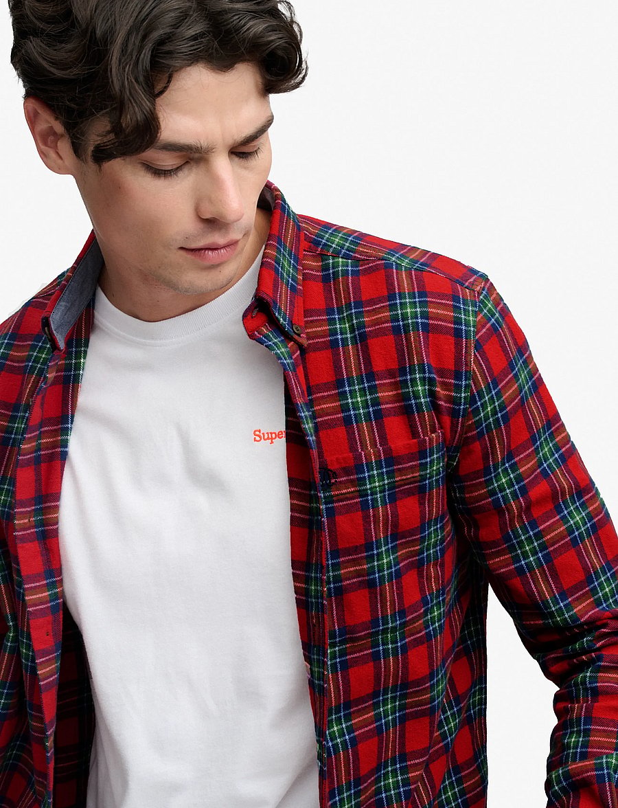 Superdry - L/S COTTON LUMBERJACK SHIRT - flanell-hemden - anderson red check - 4