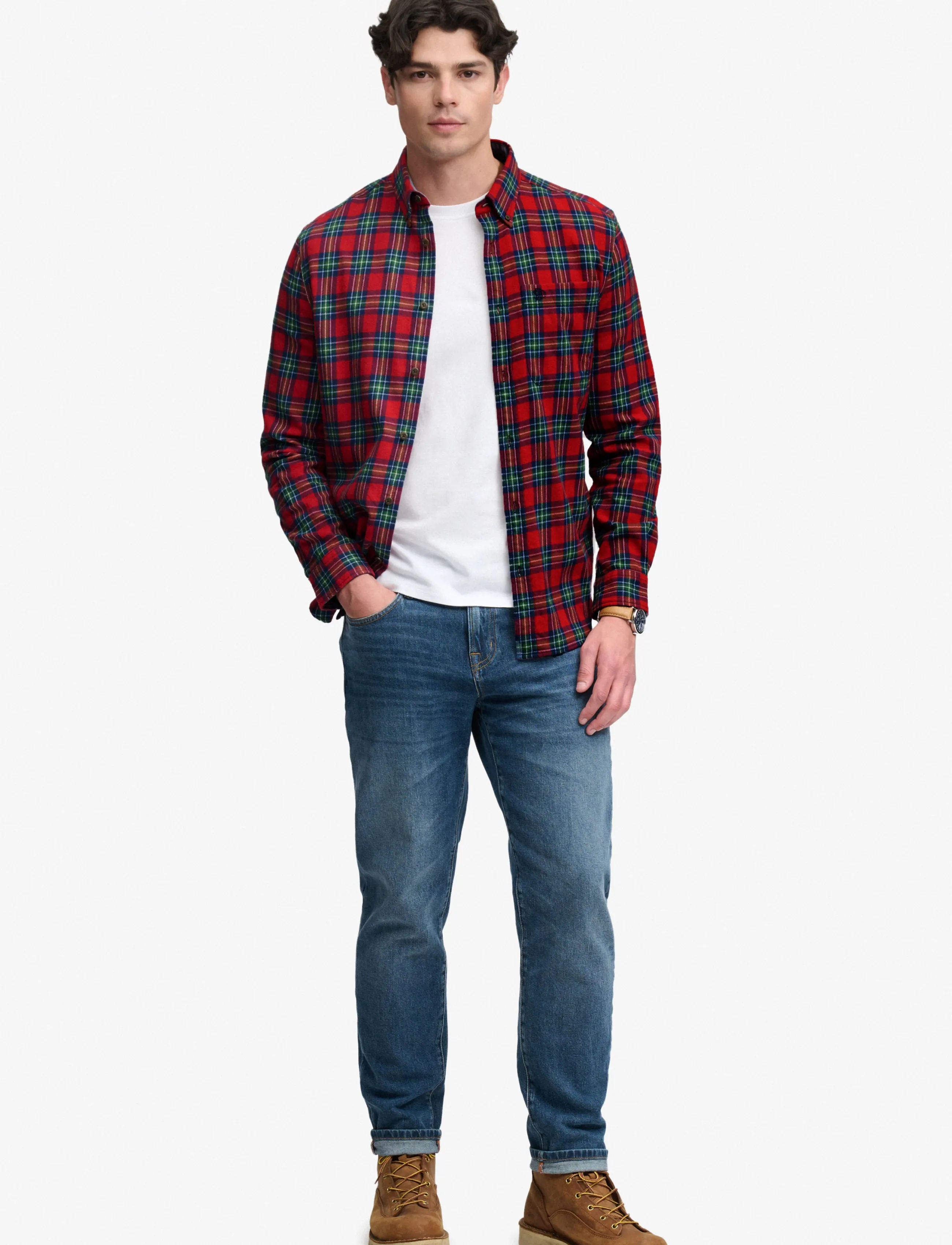 Superdry - L/S COTTON LUMBERJACK SHIRT - flanell-hemden - anderson red check - 5