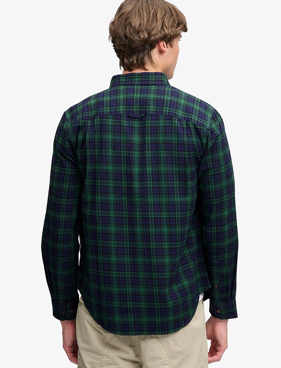 Superdry - L/S COTTON LUMBERJACK SHIRT - flanell-hemden - blackwatch navy check - 3