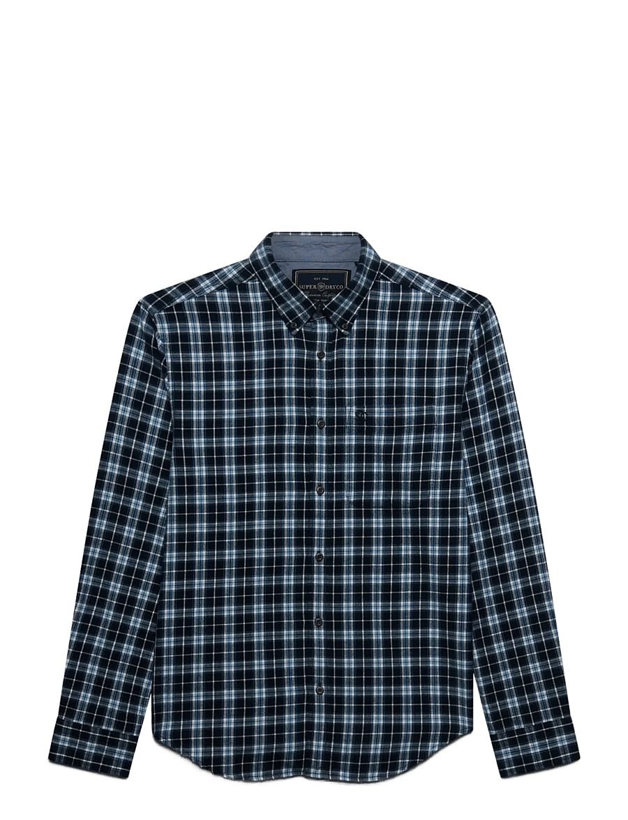 Superdry - L/S COTTON LUMBERJACK SHIRT - flannel shirts - cambell navy check - 1