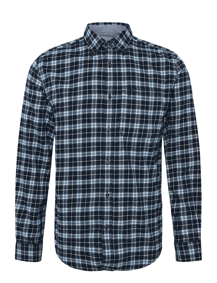 Superdry - L/S COTTON LUMBERJACK SHIRT - flanellskjortor - cambell navy check - 1