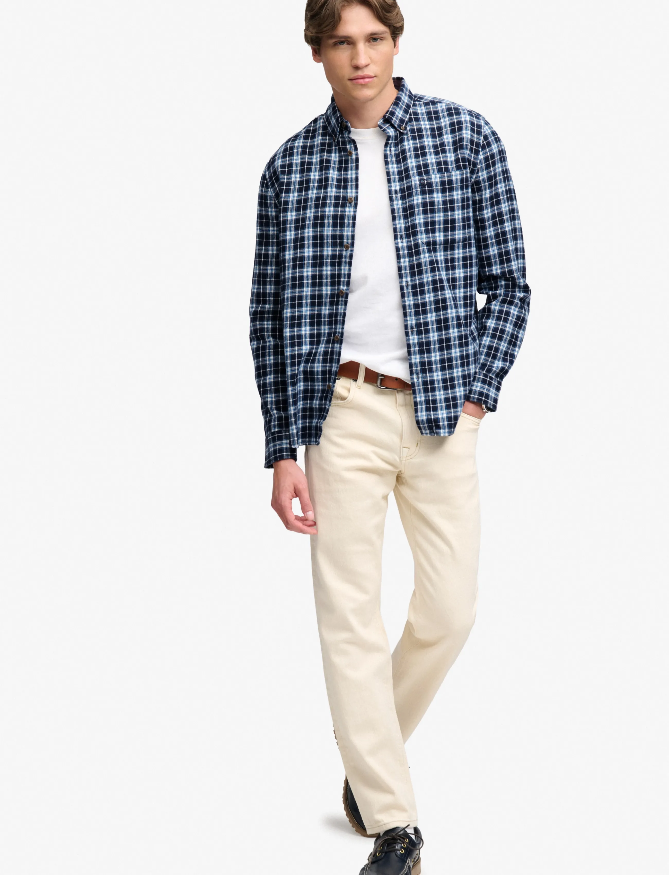 Superdry - L/S COTTON LUMBERJACK SHIRT - flannel shirts - cambell navy check - 5