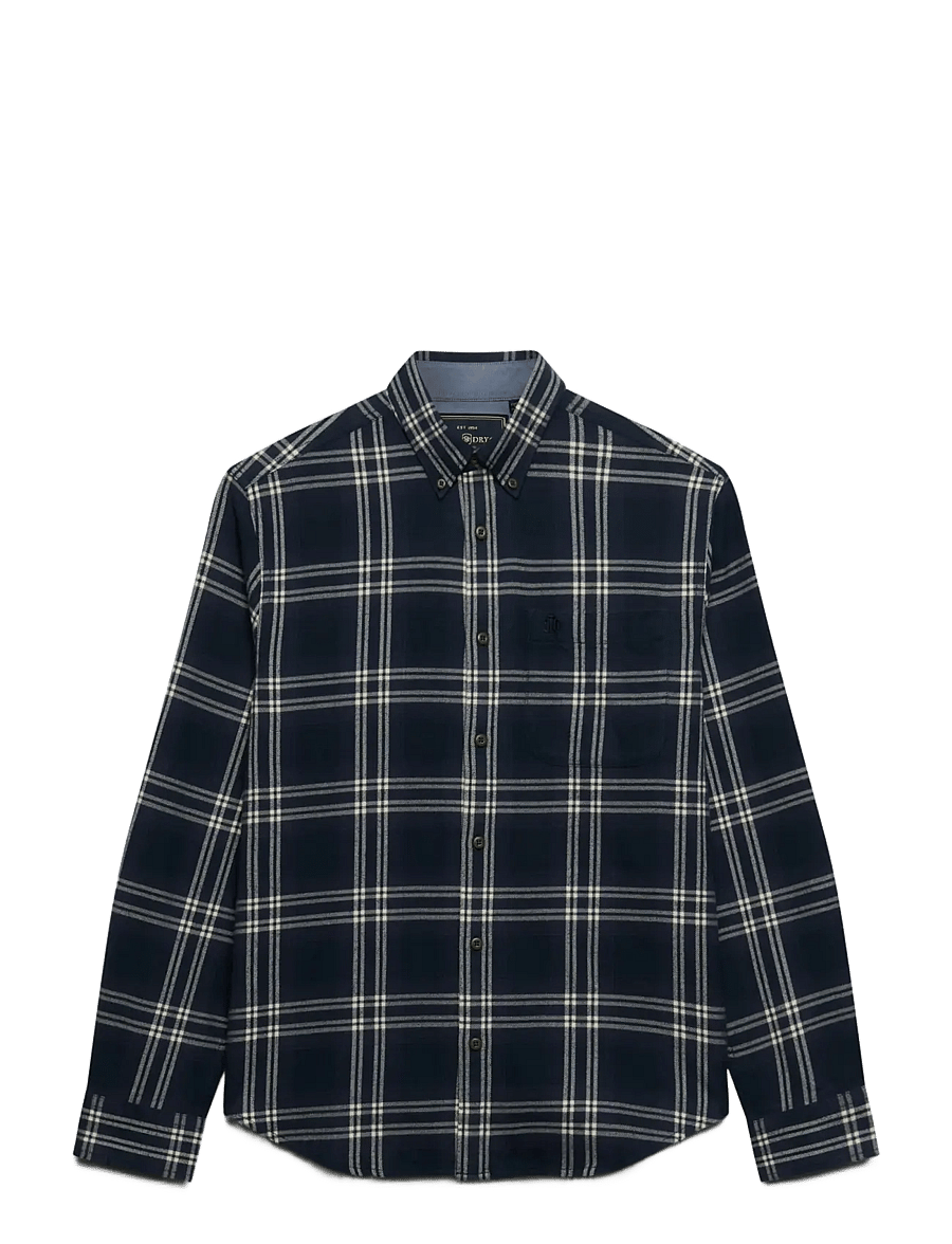 Superdry - L/S COTTON LUMBERJACK SHIRT - flanell-hemden - navy window check - 1