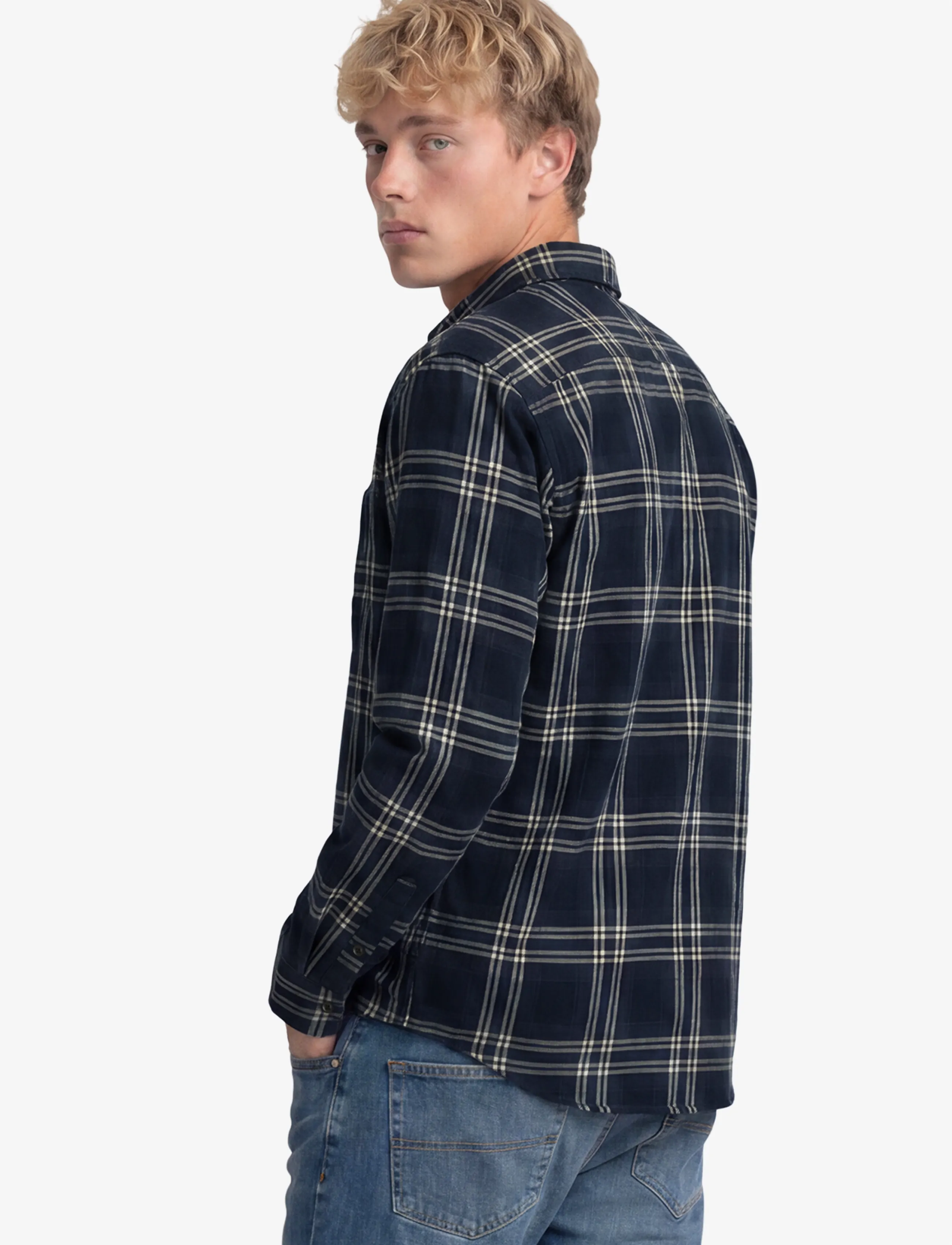 Superdry - L/S COTTON LUMBERJACK SHIRT - flanell-hemden - navy window check - 2