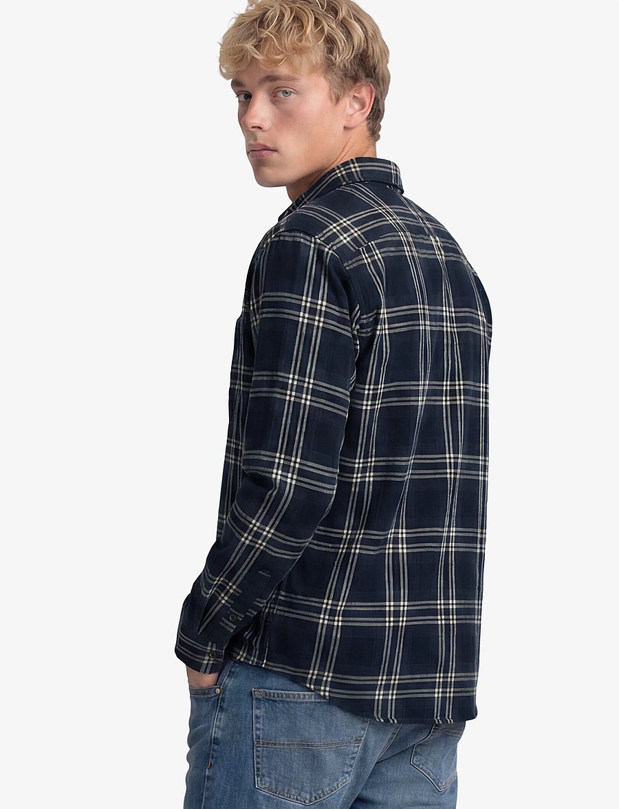 Superdry - L/S COTTON LUMBERJACK SHIRT - flanell-hemden - navy window check - 2