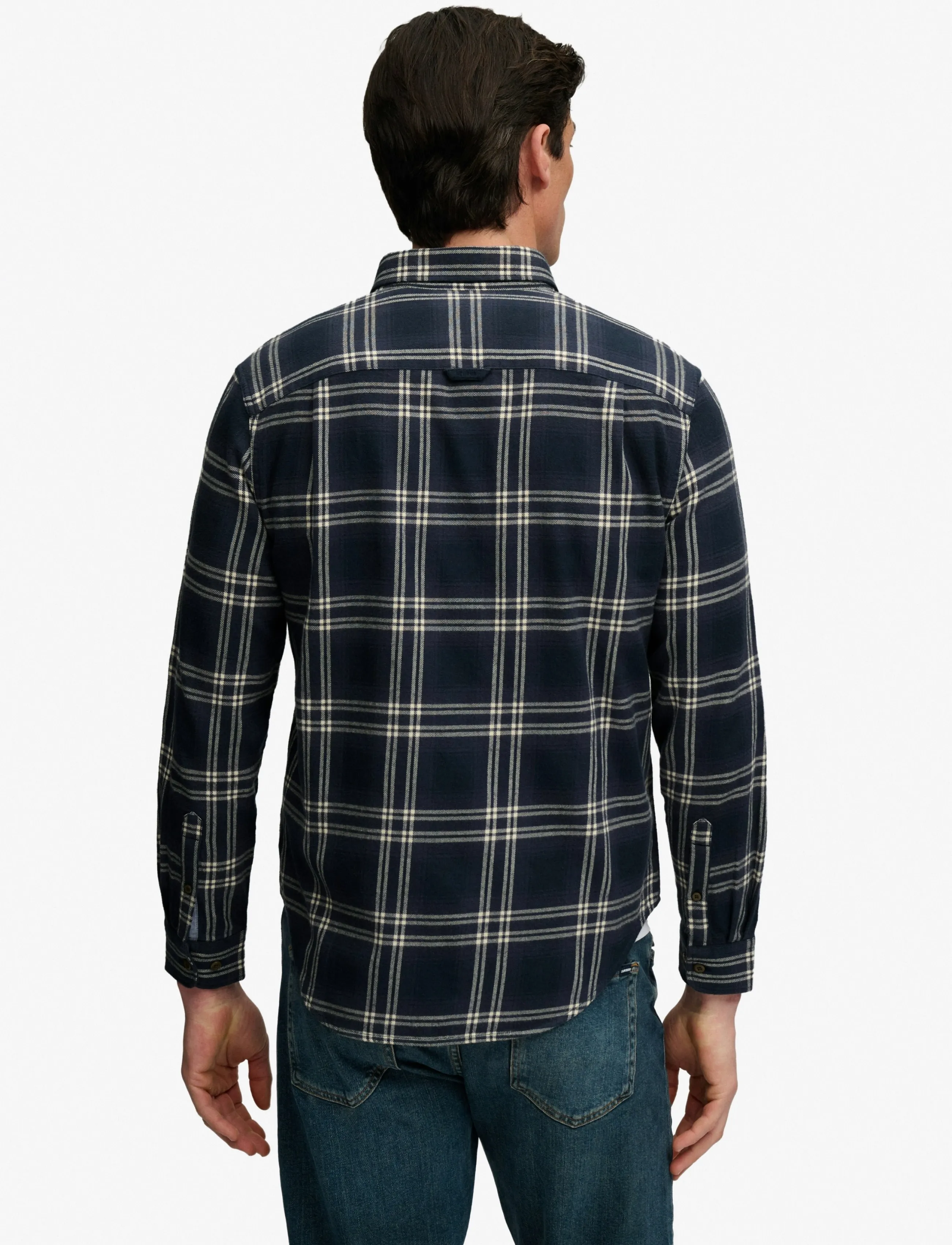 Superdry - L/S COTTON LUMBERJACK SHIRT - flannel shirts - navy window check - 2