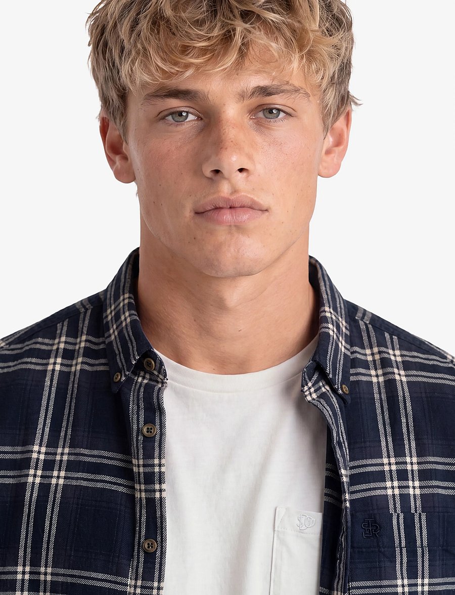 Superdry - L/S COTTON LUMBERJACK SHIRT - flanell-hemden - navy window check - 3
