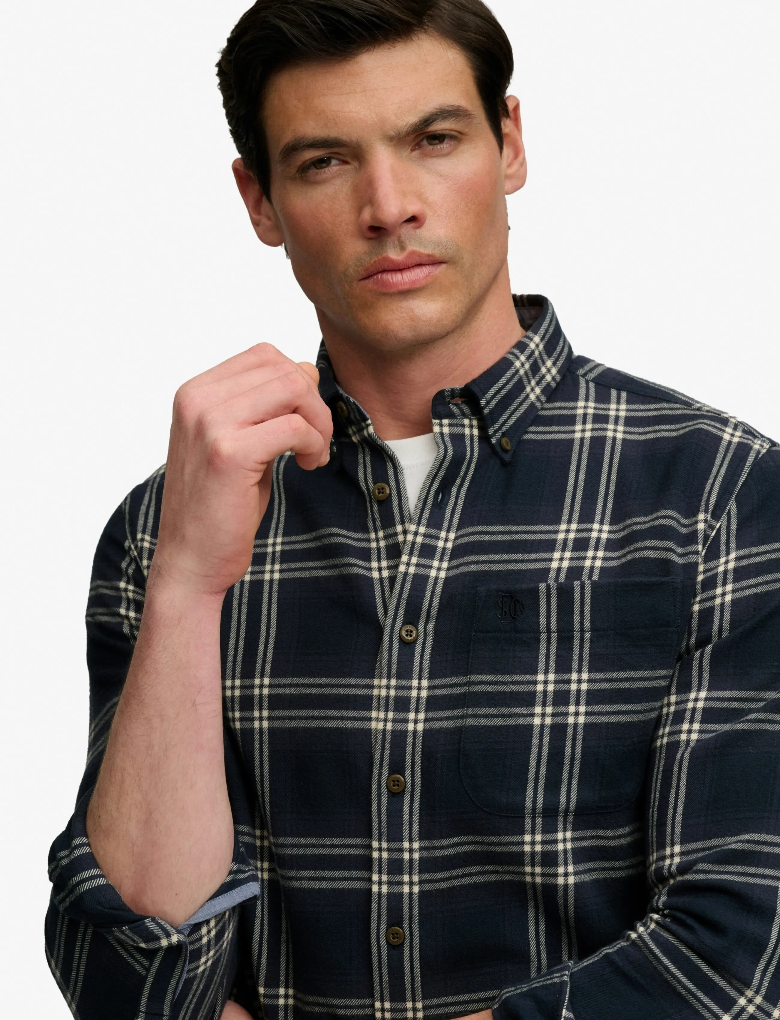 Superdry - L/S COTTON LUMBERJACK SHIRT - flannel shirts - navy window check - 3