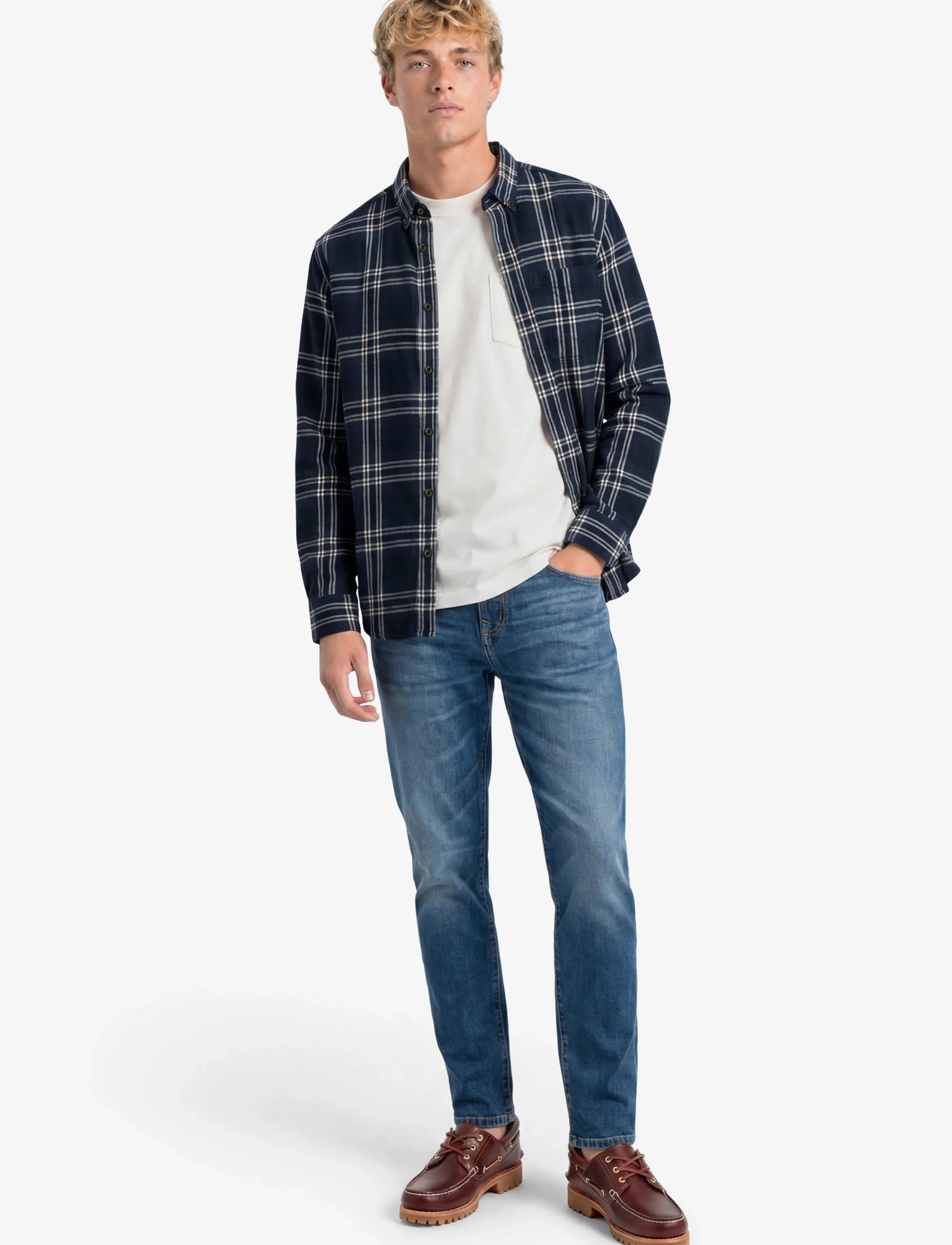 Superdry - L/S COTTON LUMBERJACK SHIRT - flanell-hemden - navy window check - 5