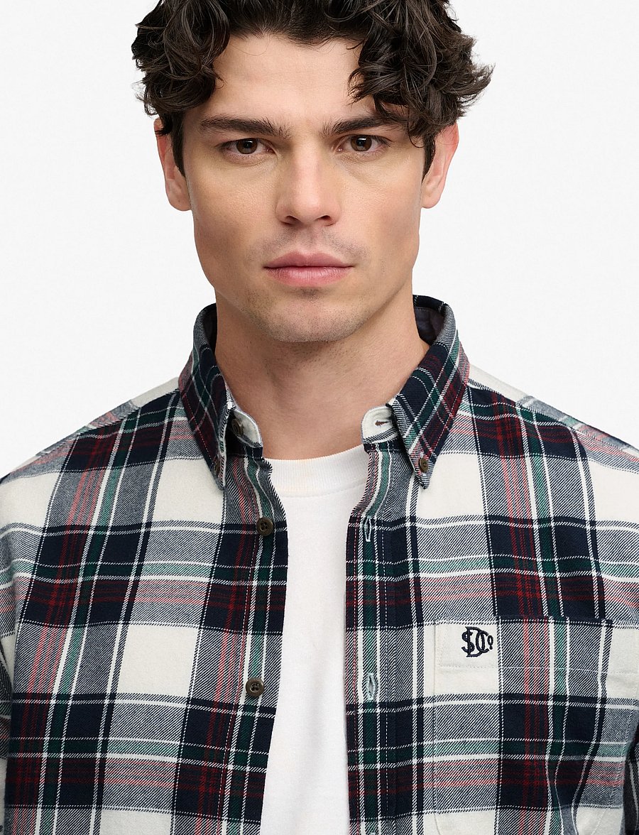 Superdry - L/S COTTON LUMBERJACK SHIRT - flanell-hemden - skylar check white - 4