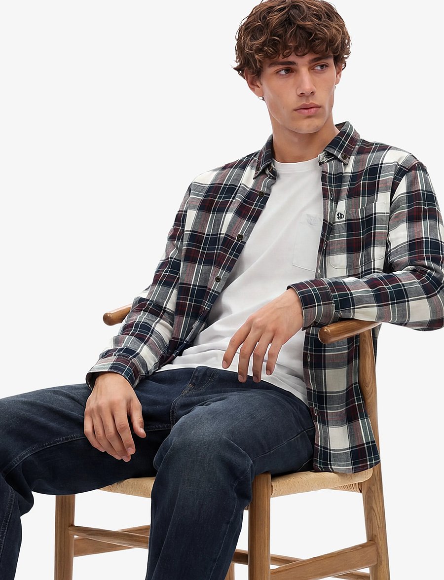 Superdry - L/S COTTON LUMBERJACK SHIRT - flannel shirts - skylar check white - 4