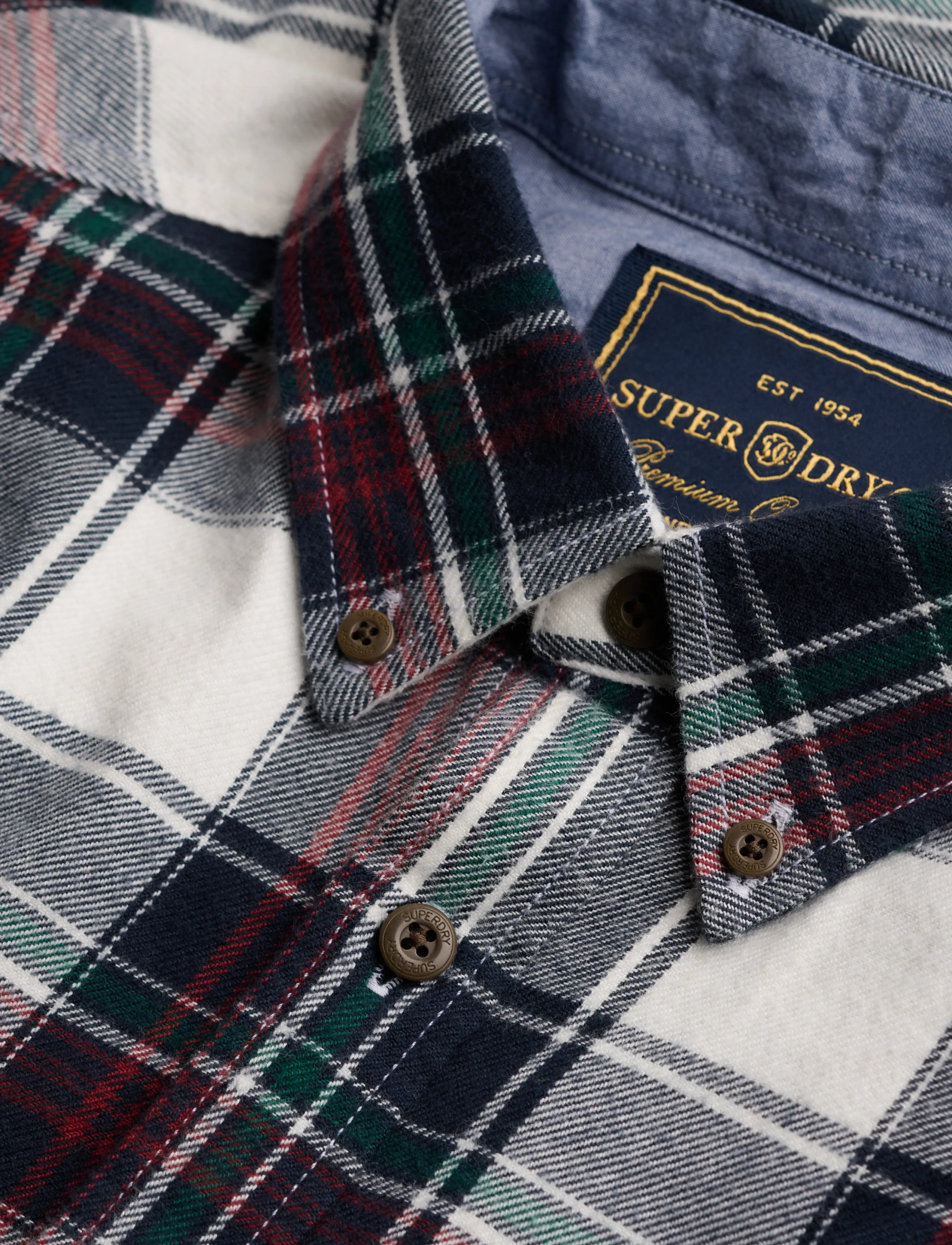 Superdry - L/S COTTON LUMBERJACK SHIRT - flannel shirts - skylar check white - 5