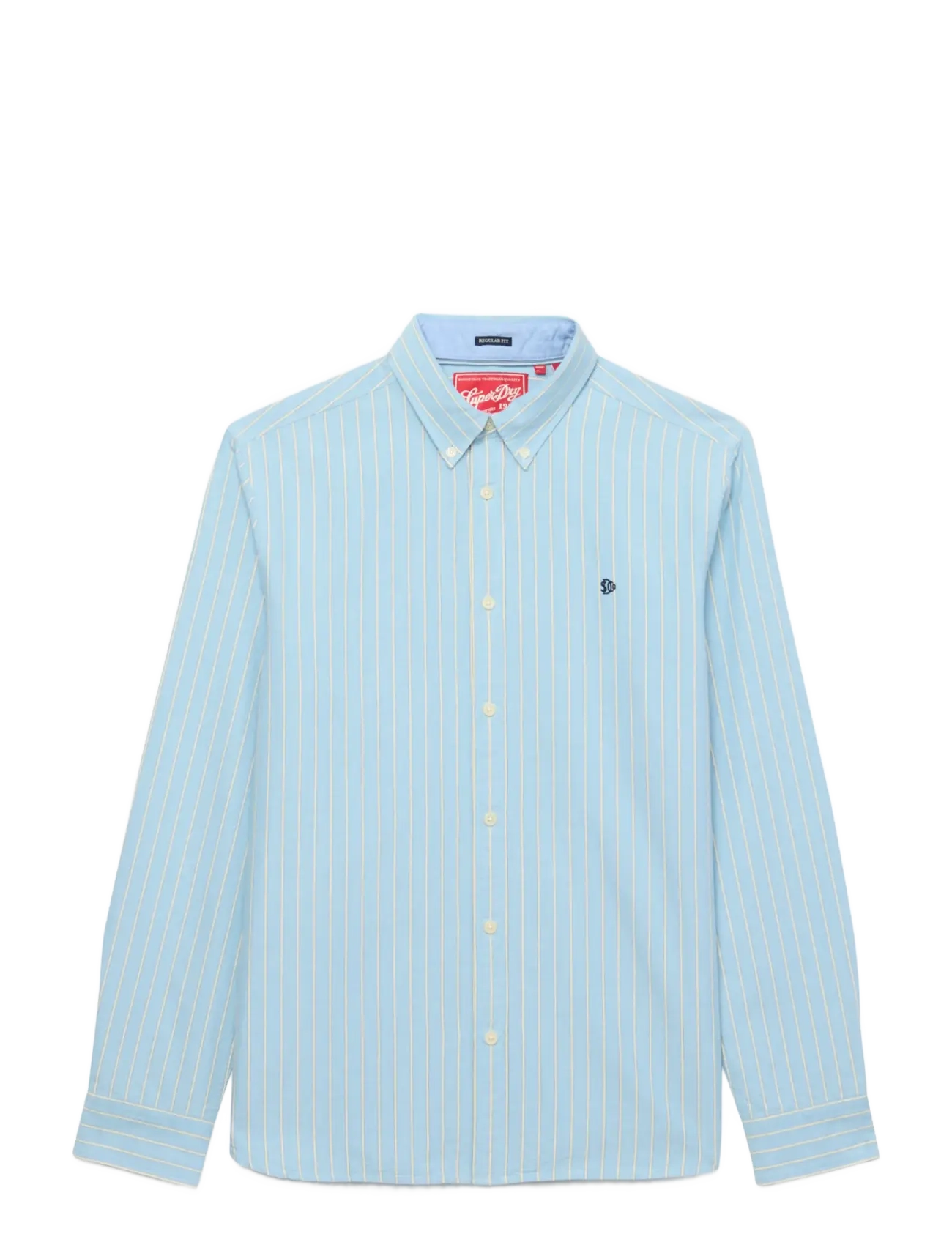 Superdry - PREPPY OXFORD L/S SHIRT - stribede skjorter - blue yellow blazer stripe - 1