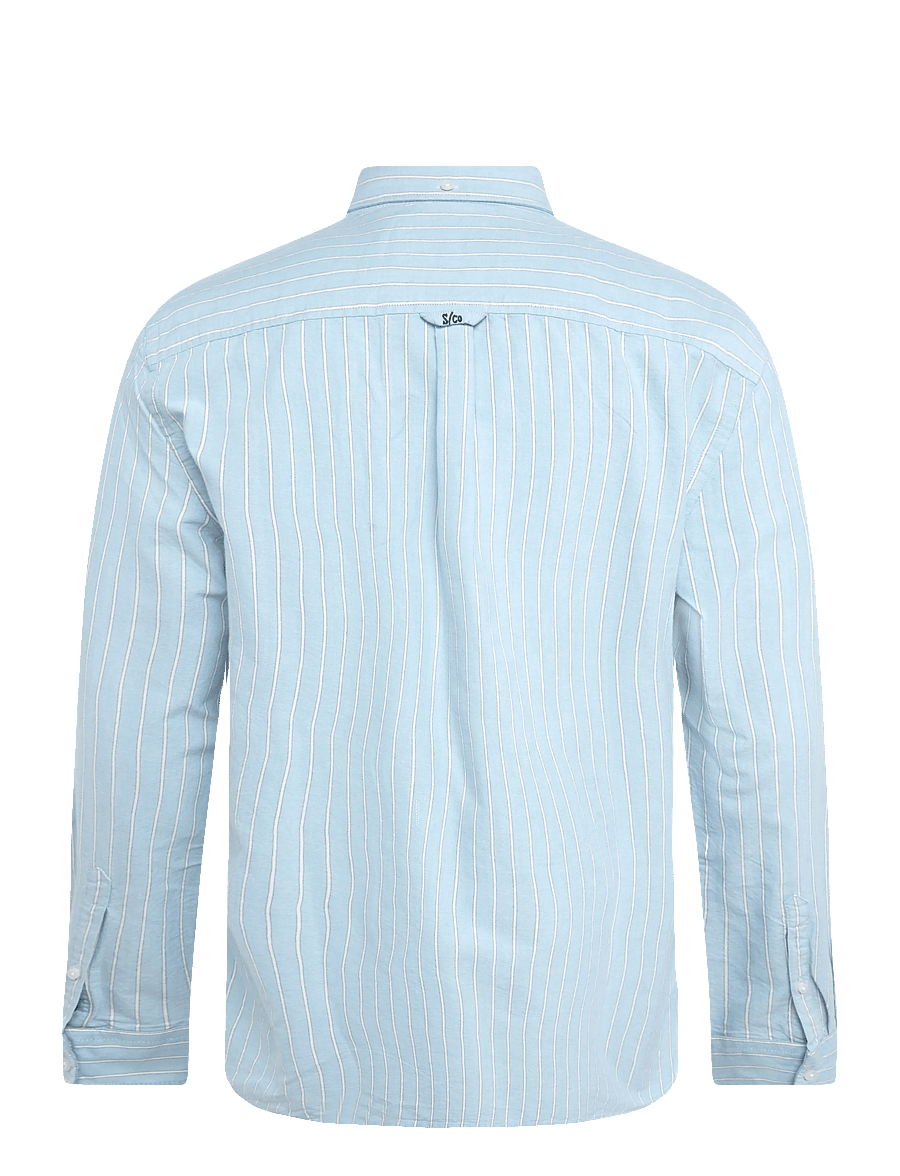 Superdry - PREPPY OXFORD L/S SHIRT - oxford-skjortor - blue yellow blazer stripe - 2