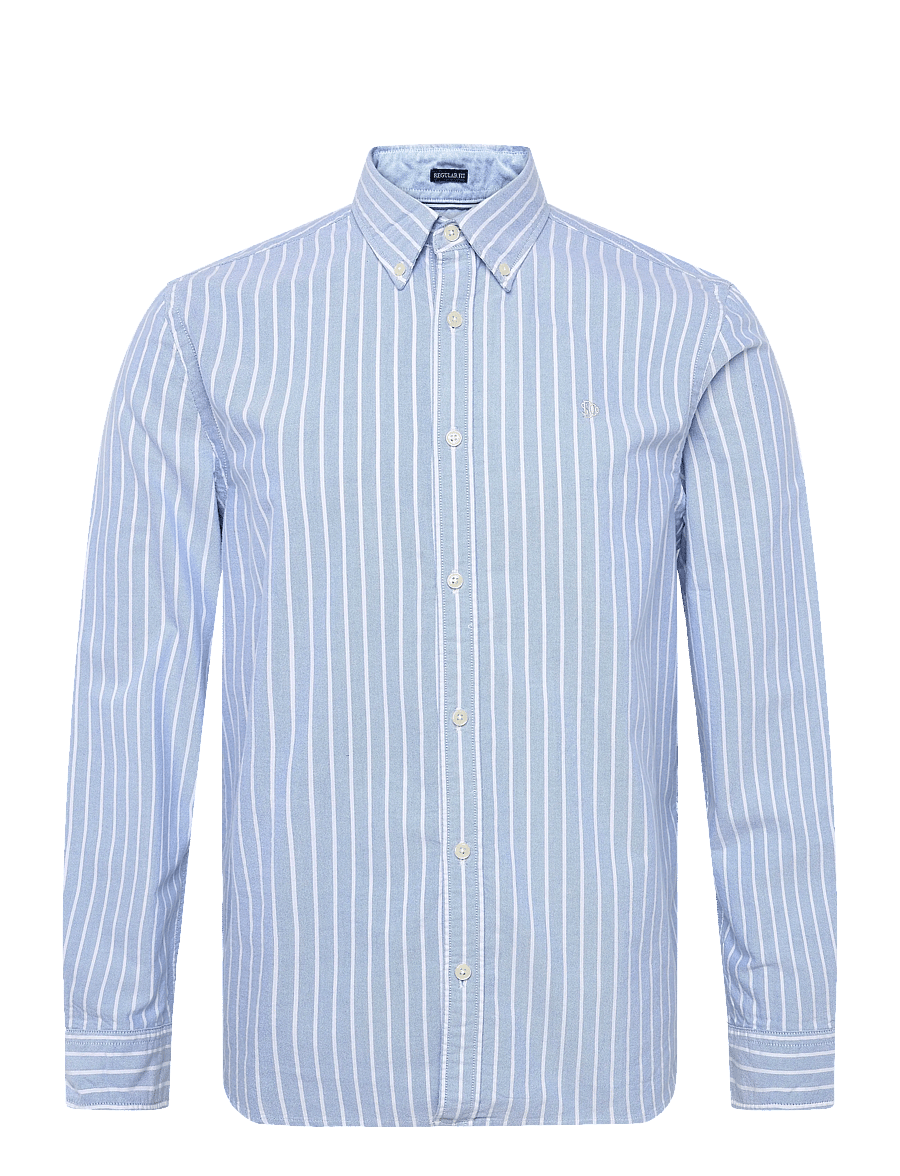 Superdry - PREPPY OXFORD L/S SHIRT - oxford-hemden - broker blue stripe - 1
