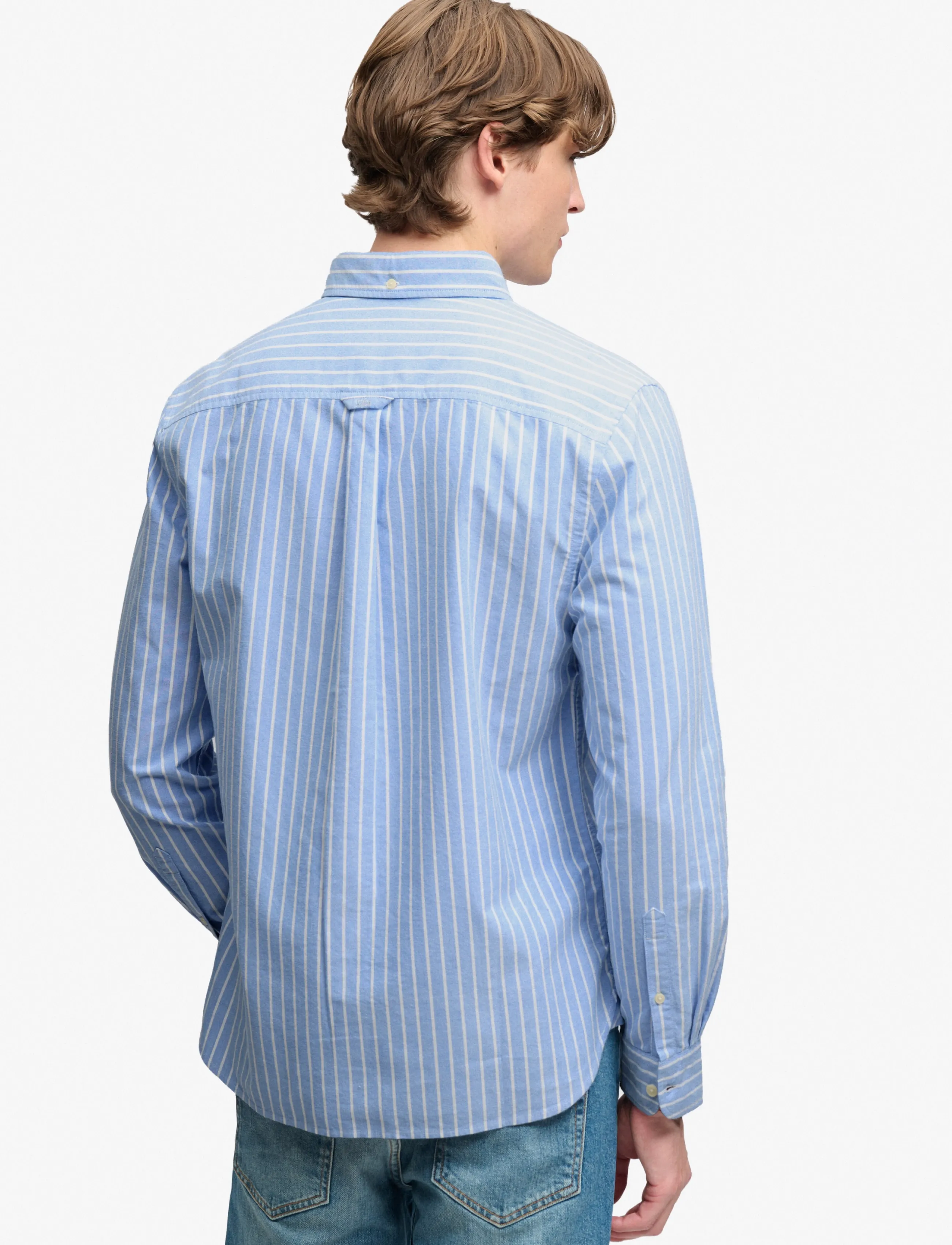 Superdry - PREPPY OXFORD L/S SHIRT - oxford-hemden - broker blue stripe - 2