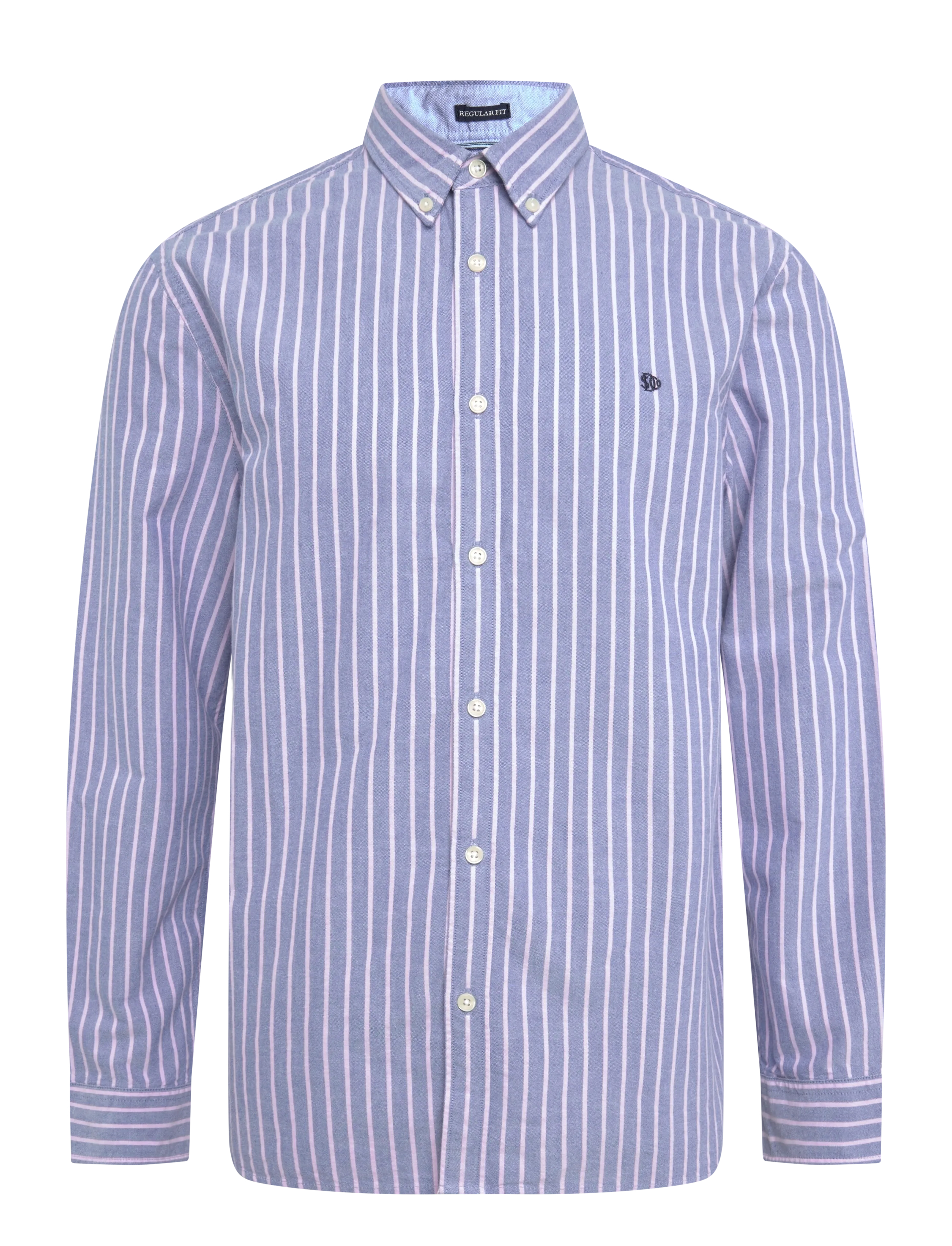 Superdry - PREPPY OXFORD L/S SHIRT - oxford-hemden - broker navy pink stripe - 1