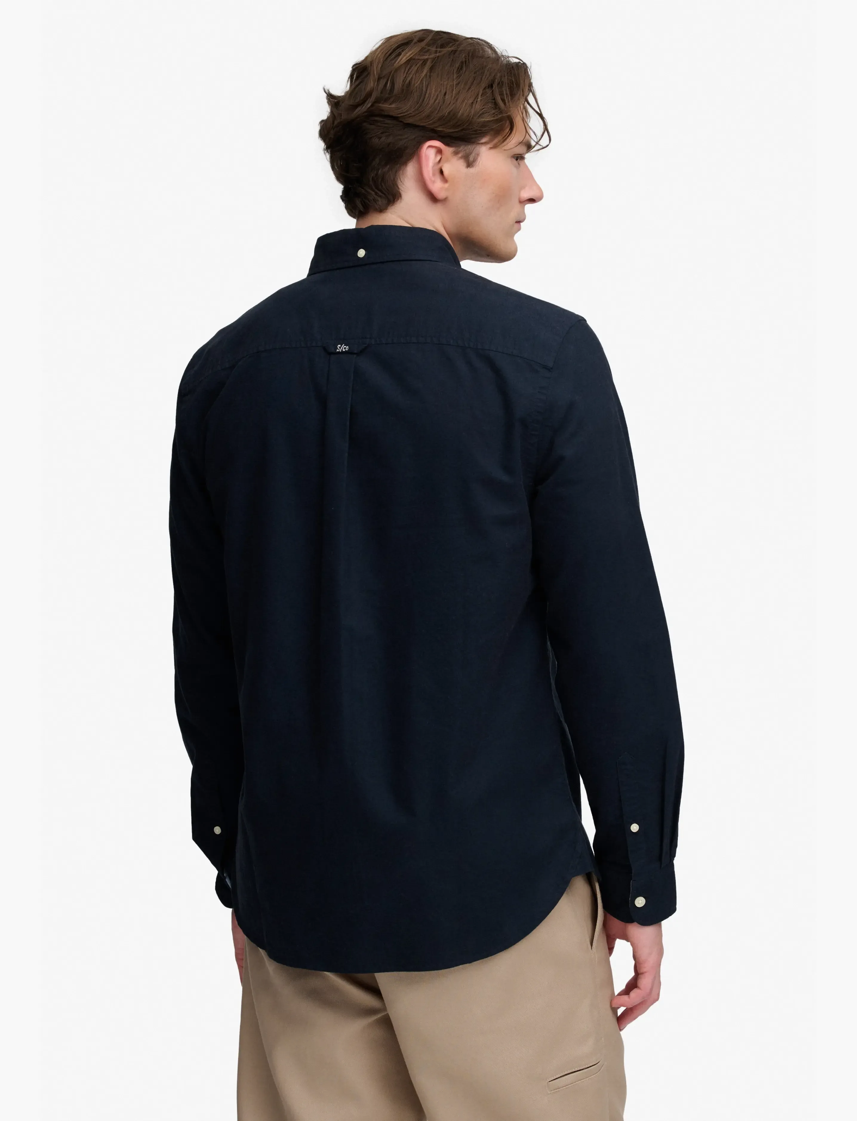 Superdry - PREPPY OXFORD L/S SHIRT - triibulised särgid - eclipse navy - 3