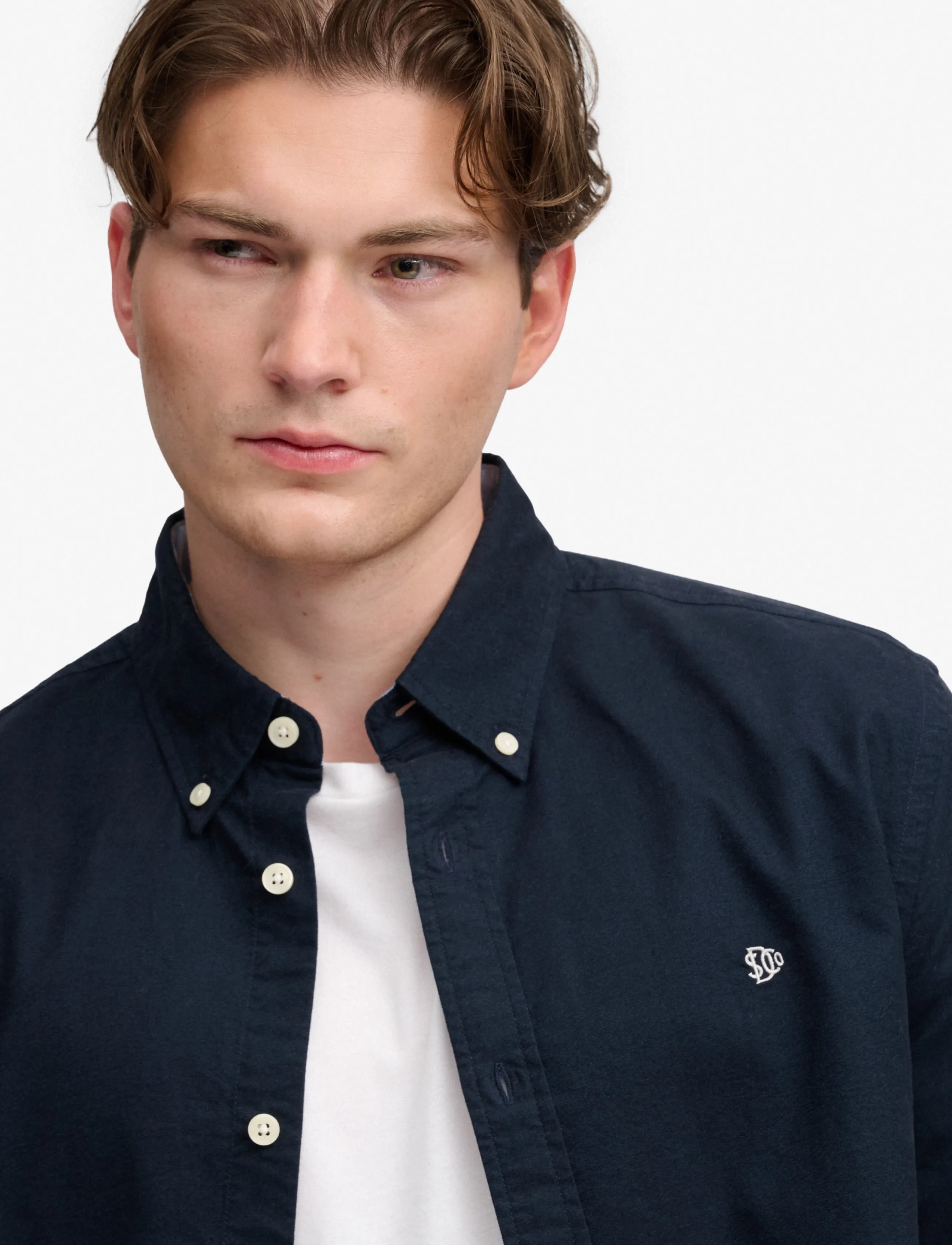 Superdry - PREPPY OXFORD L/S SHIRT - triibulised särgid - eclipse navy - 4