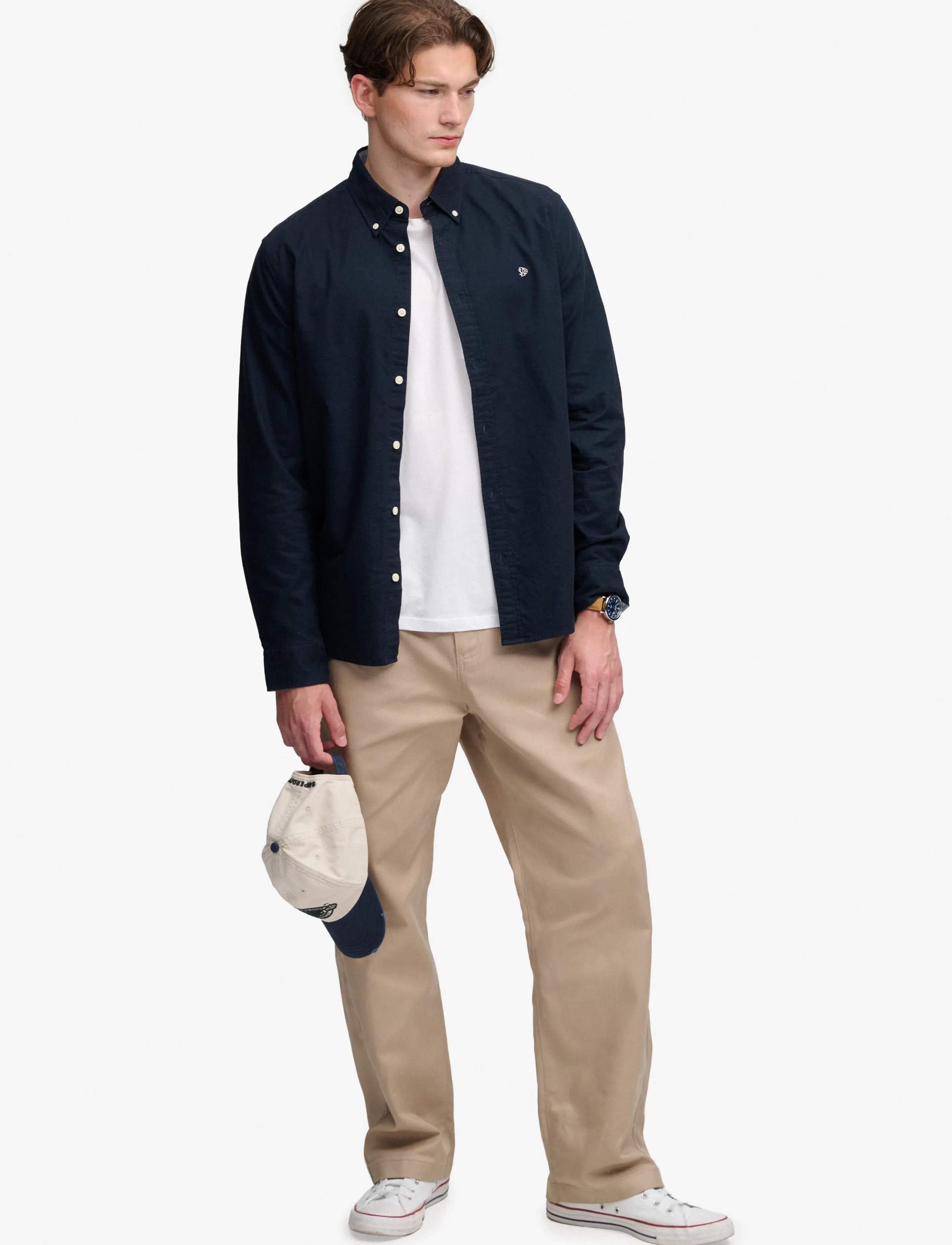 Superdry Preppy Oxford L/S Shirt oxfordskjortor herr – bild 7