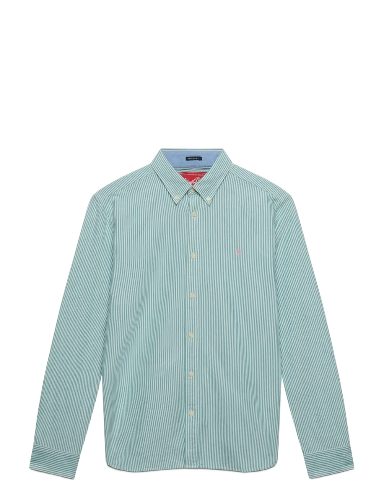 Superdry - PREPPY OXFORD L/S SHIRT - triibulised särgid - mint mini stripe - 1