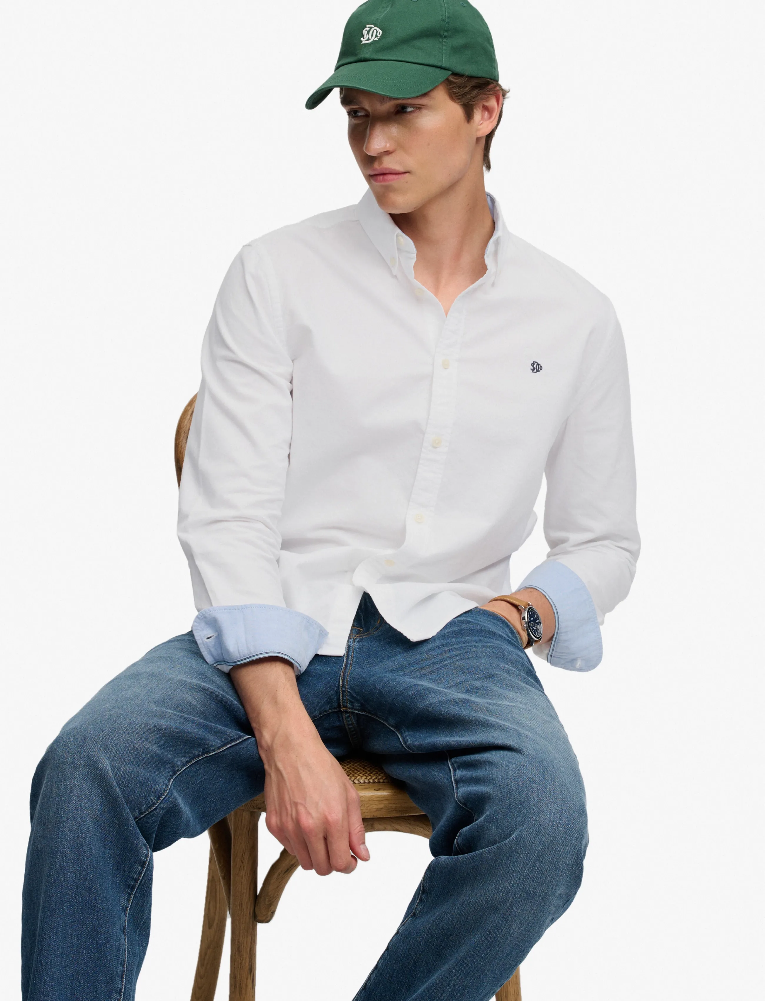 Superdry - PREPPY OXFORD L/S SHIRT - oxford shirts - optic white - 5