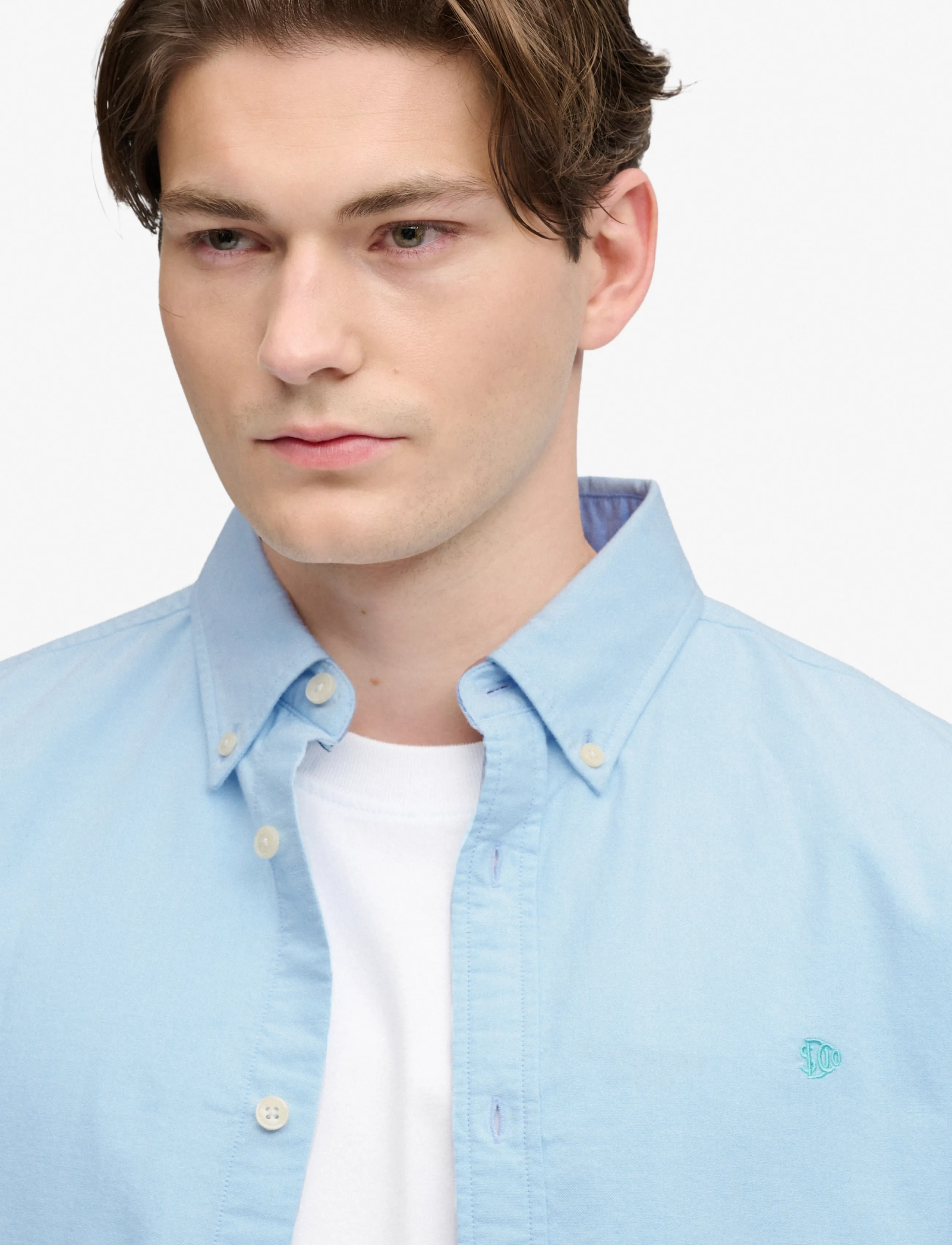 Superdry - PREPPY OXFORD L/S SHIRT - gestreifte hemden - pale blue chambray - 3
