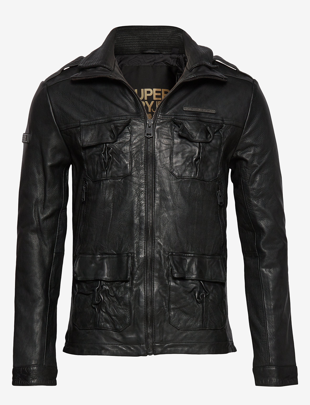 ICON BRAD LEATHER JACKET - BLACK