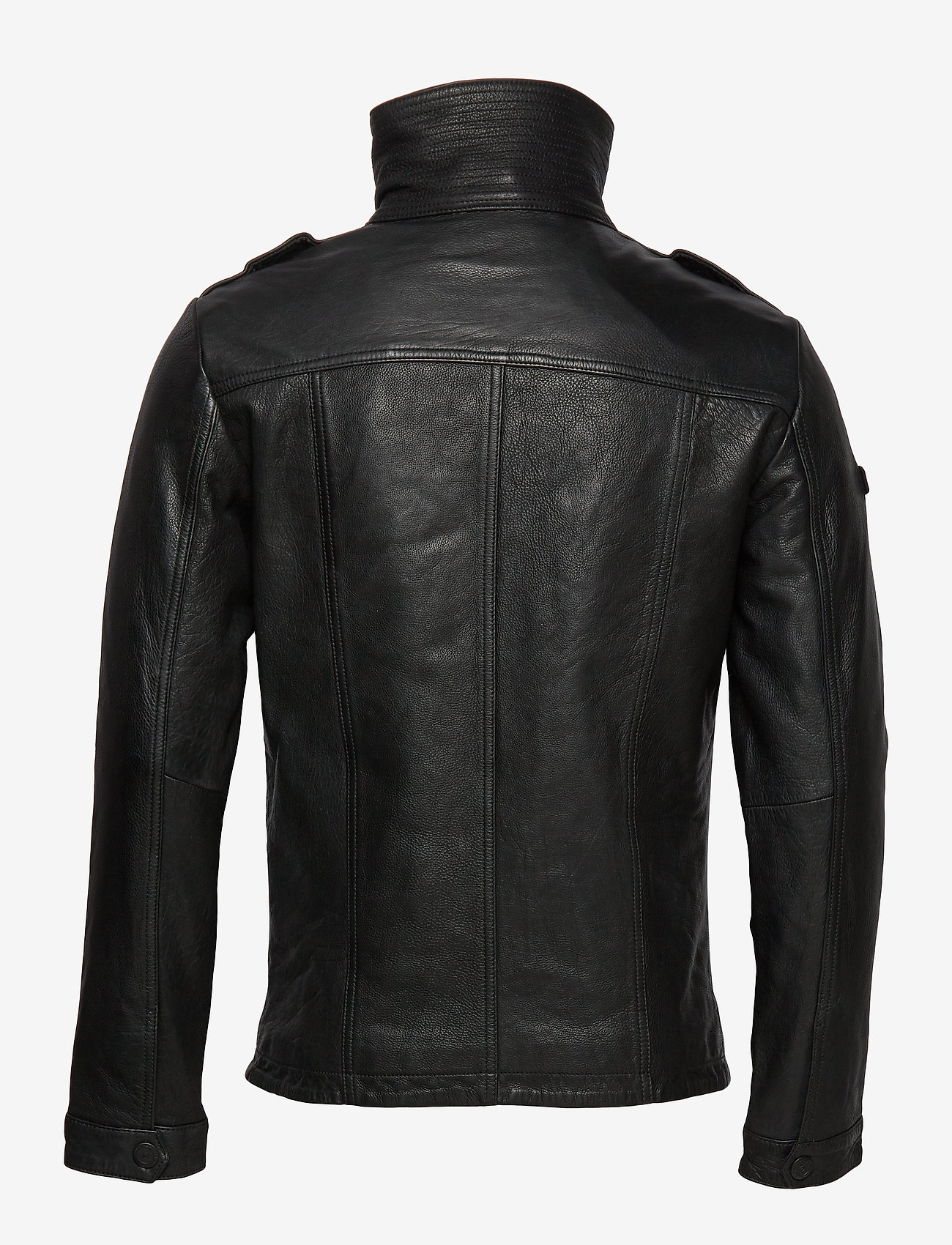 Superdry - ICON BRAD LEATHER JACKET - black - 2