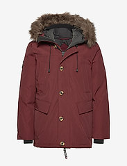 Superdry - ROOKIE DOWN PARKA - winter jackets - albarn clay burgundy - 0