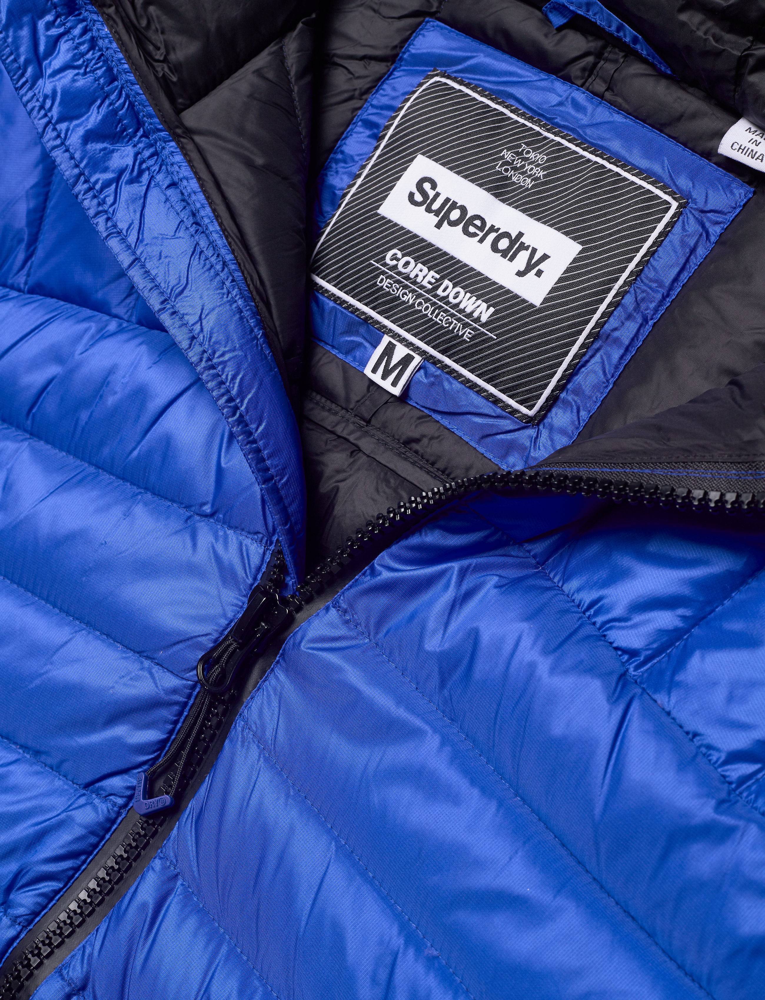 Superdry - CORE DOWN HOODED JACKET - cobalt - 1