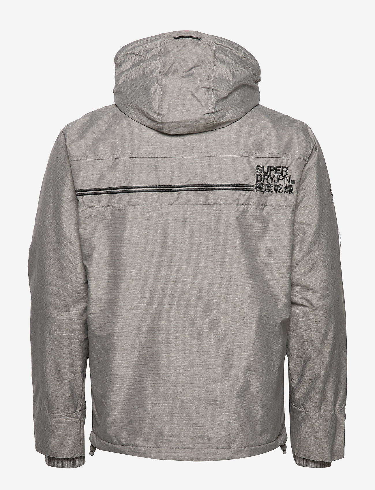 Superdry - ARCTIC HOOD POPZIP WINDCHEATER - track grey marl/black - 3