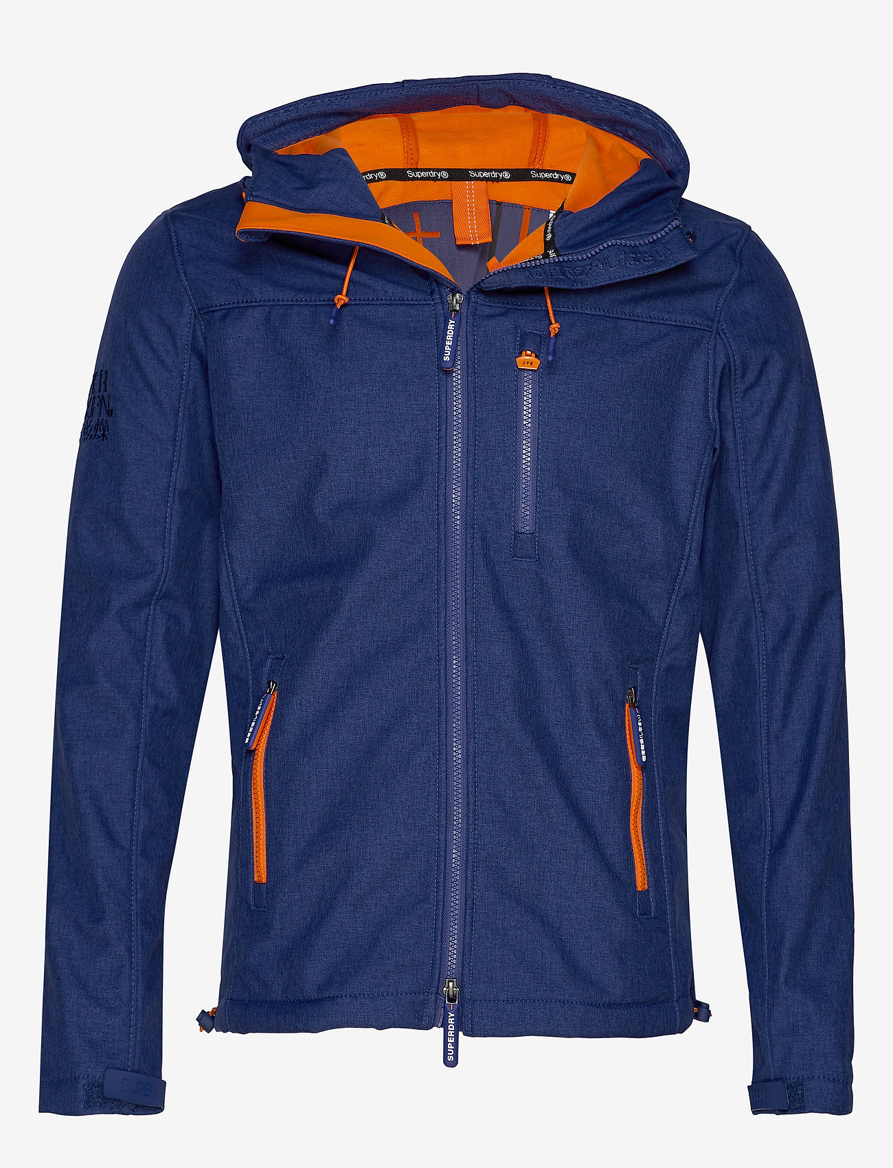 Superdry - HOODED WINDTREKKER - royal marl/orange - 0