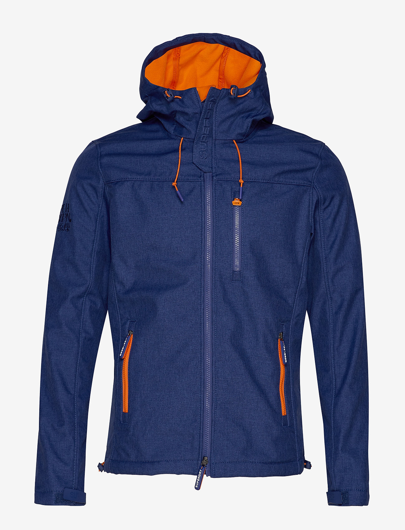 Superdry - HOODED WINDTREKKER - royal marl/orange - 1