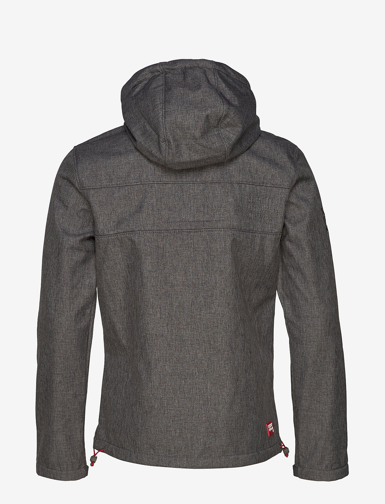 Superdry - HOODED WINDTREKKER - smoke grey marl/scarlet - 2