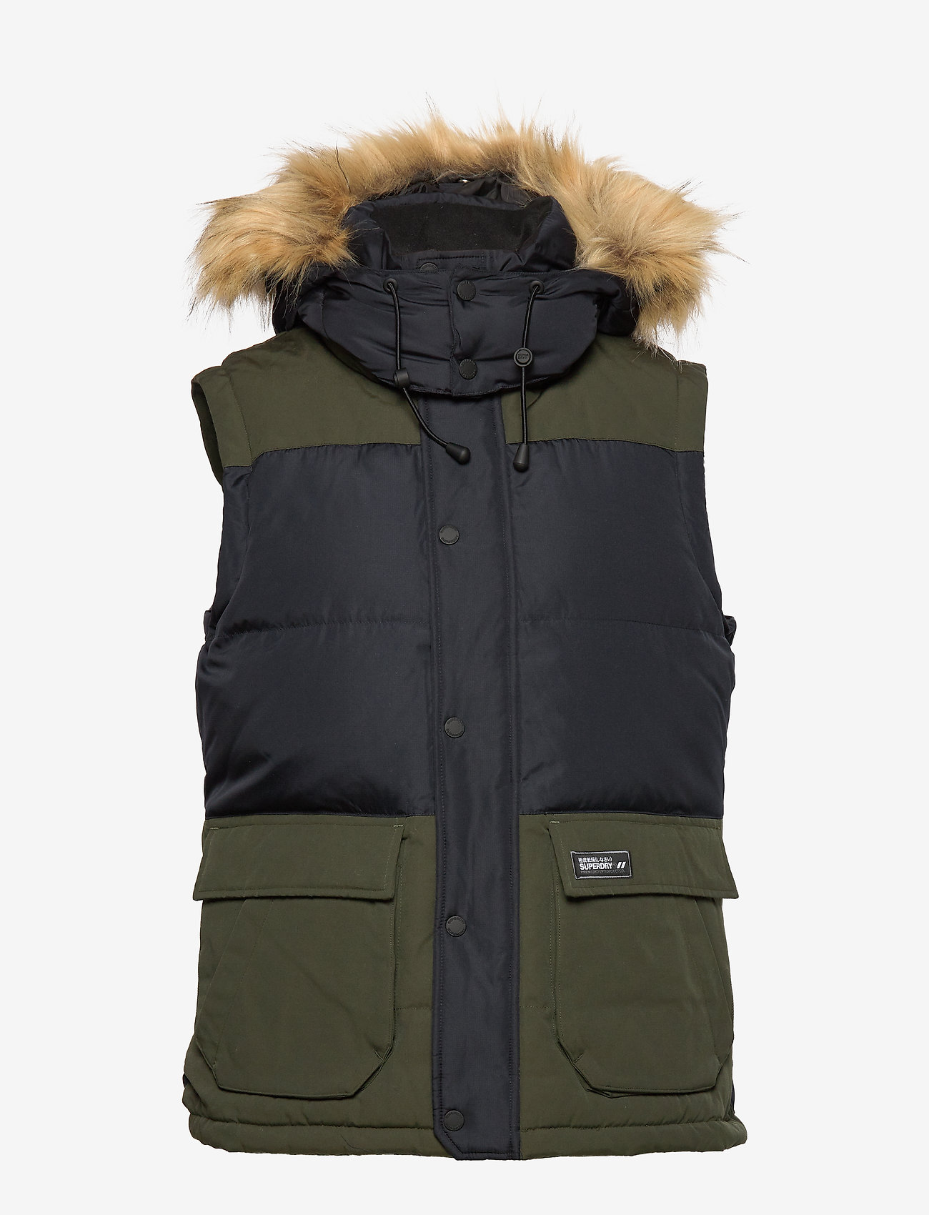 Superdry - ROOKIE COLOUR BLOCK DOWN GILET - dark navy - 1