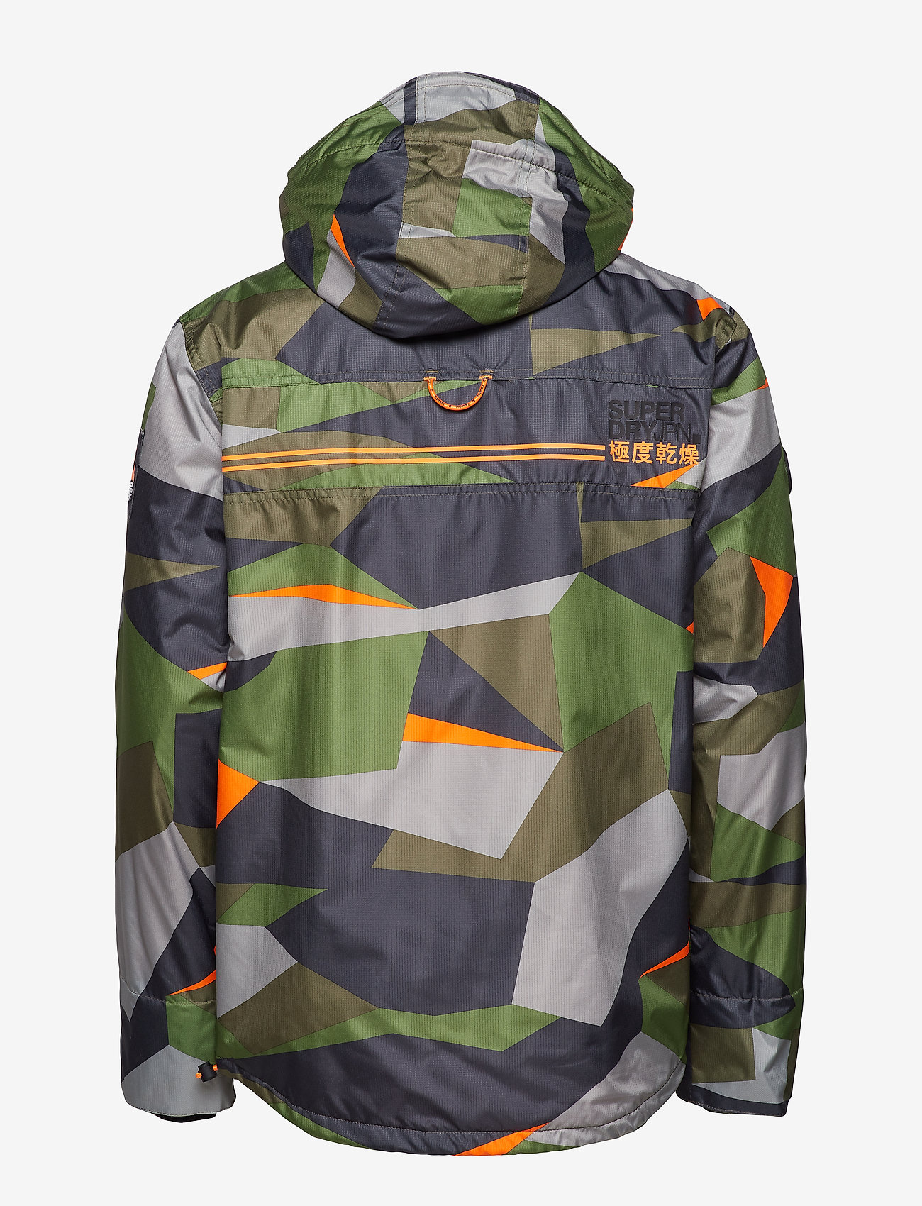 Superdry - HOODED POLAR WINDATTACKER - pop geo camo/fluro orange - 2