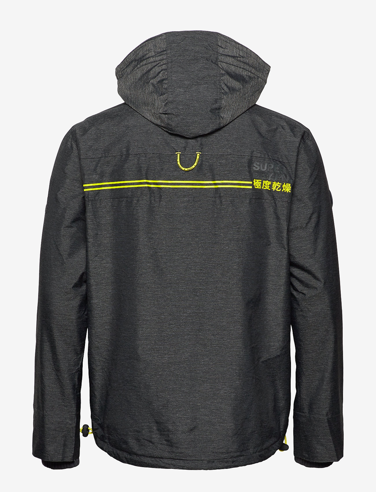 Superdry - HOODED POLAR WINDATTACKER - black grit/acid lime - 3