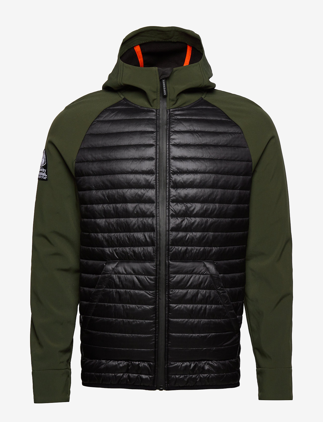 Superdry - MOUNTAINEER SOFTSHELL HYBRID - dark olive/black - 1
