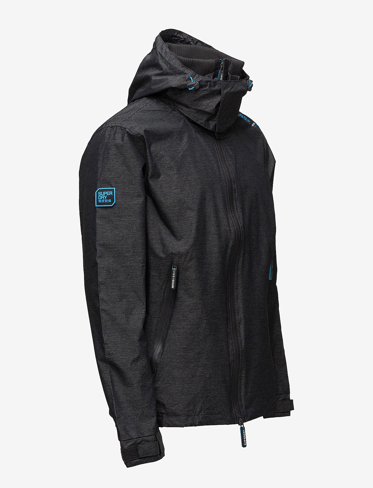 Superdry - HOODED TECHNICAL CLIFF HIKER - black marl/electric surf blue - 3