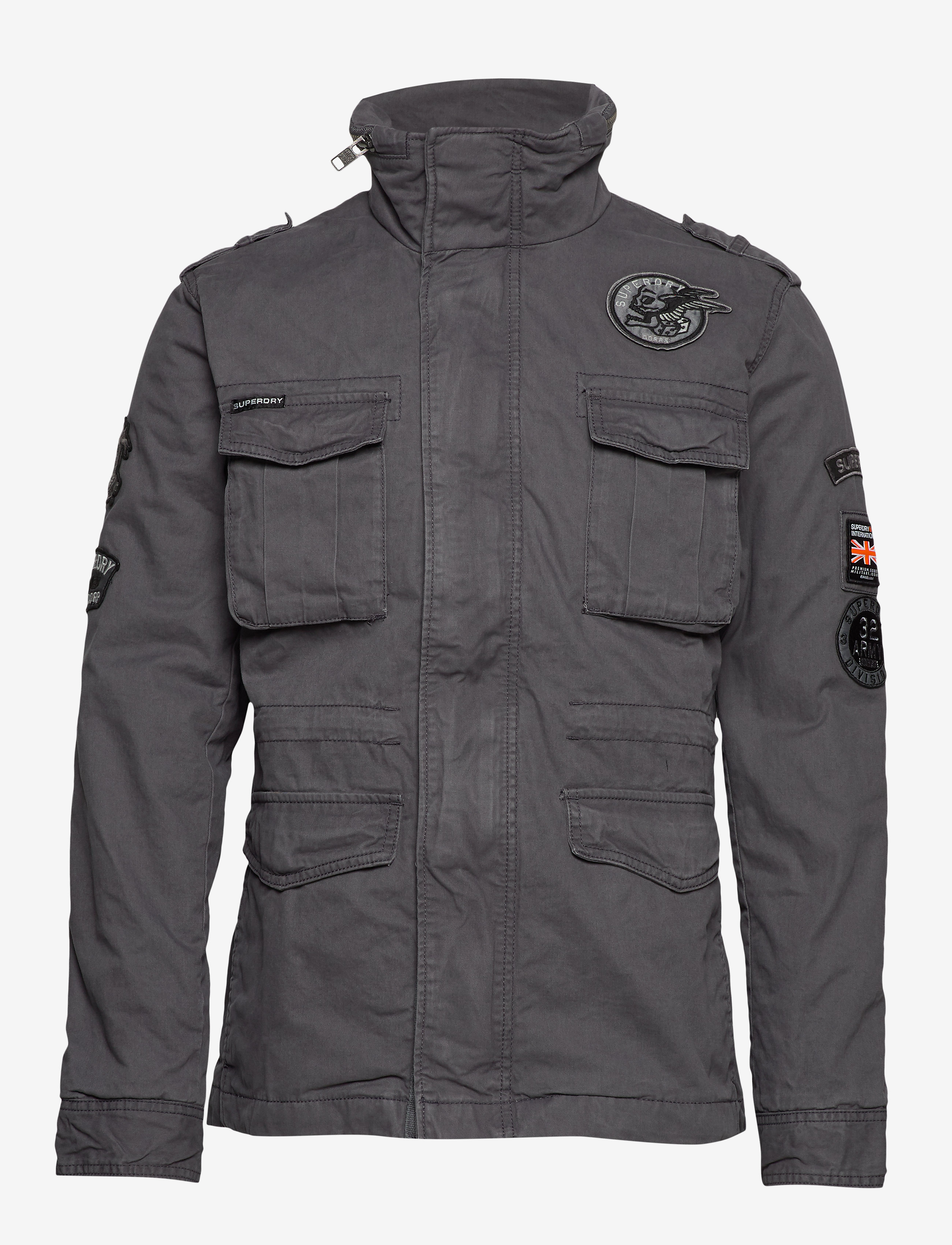 Superdry - HERO ROOKIE MILITARY JACKET - carbon grey patch - 1
