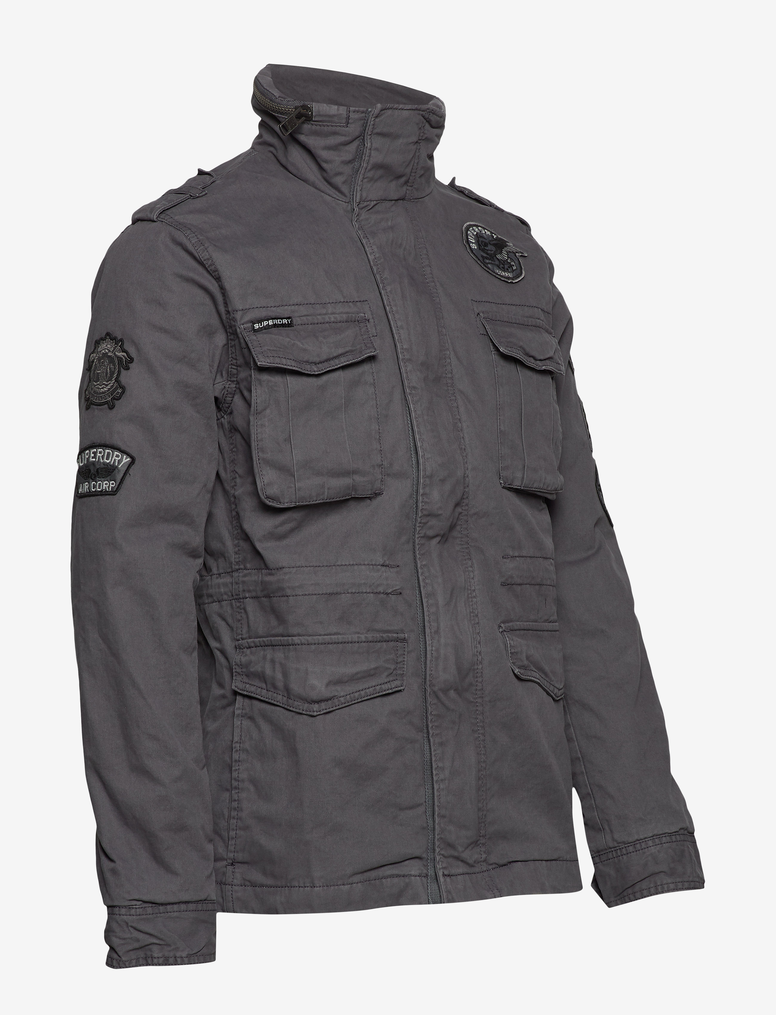 Superdry - HERO ROOKIE MILITARY JACKET - carbon grey patch - 4